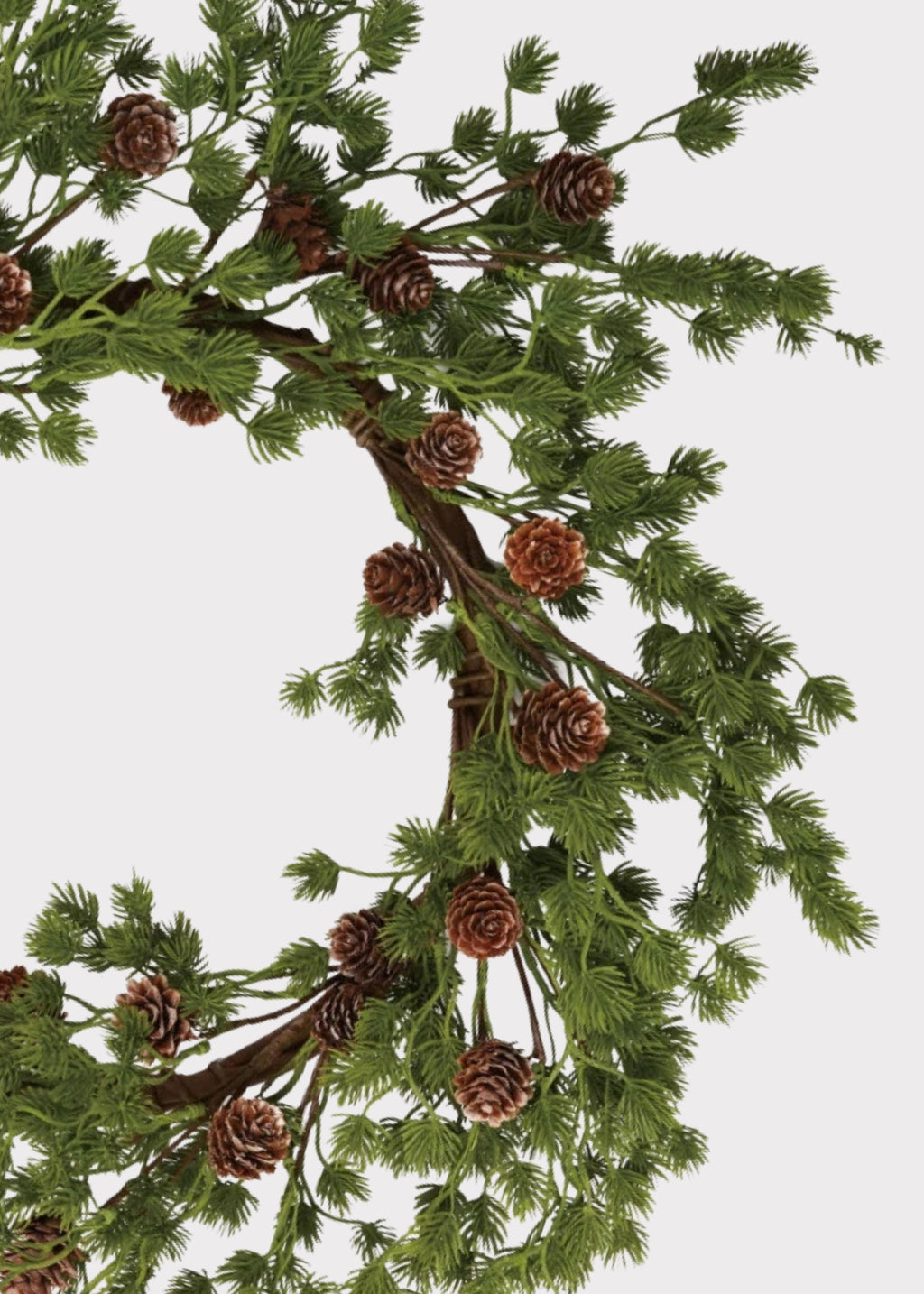 Faux Fir and Pine Cone Wreath