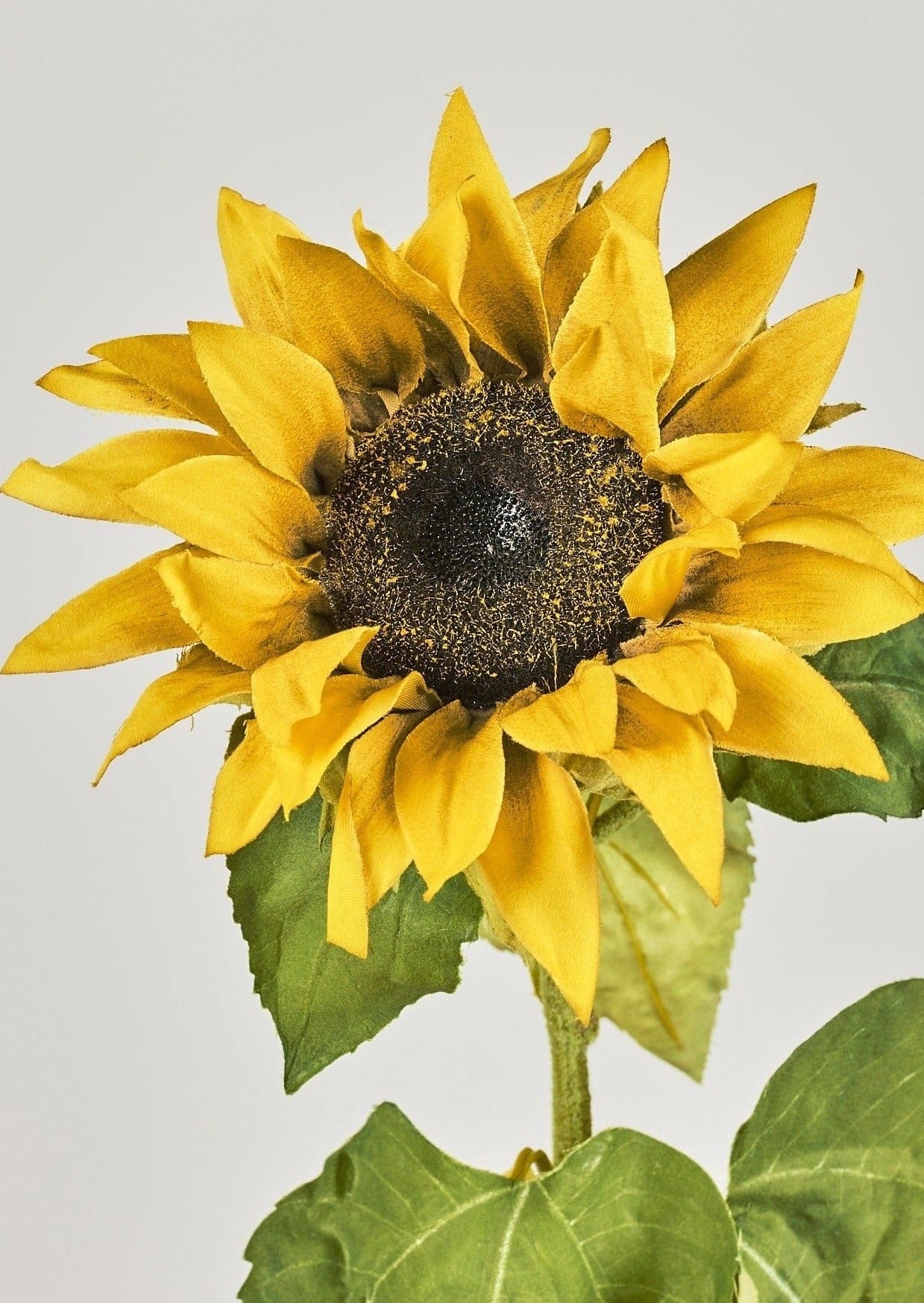 Yellow Artificial Sunflower in Closeup View