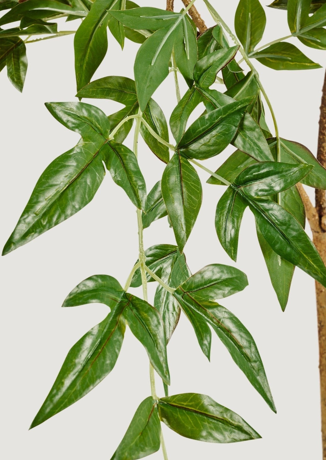 Closeup of Artificial Green Nandina Leaf Branch at Afloral