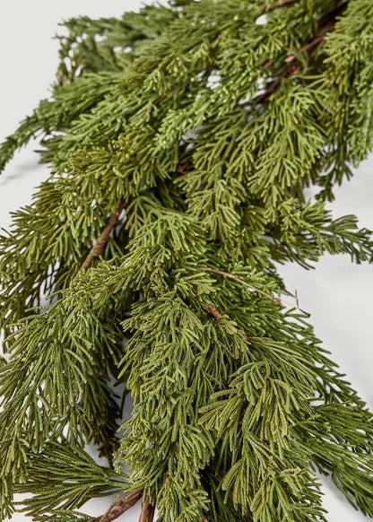 Afloral Realistic Green Garlands Artificial Cedar Winter Garland