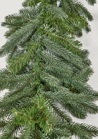 Pre-Lit Artificial Spruce Christmas Garland at Afloral