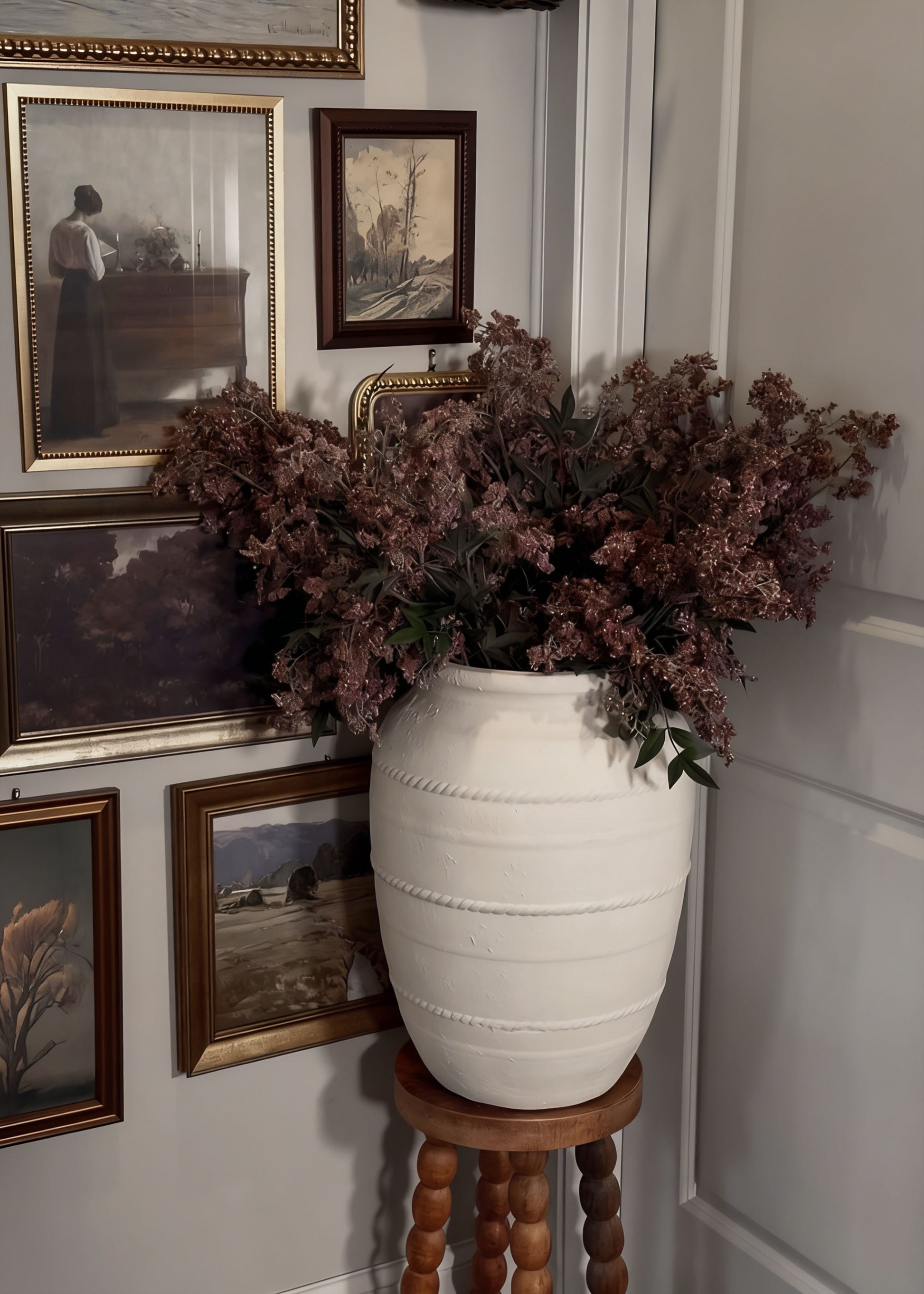 Wild Plum Berry Branches arranged in a Vase