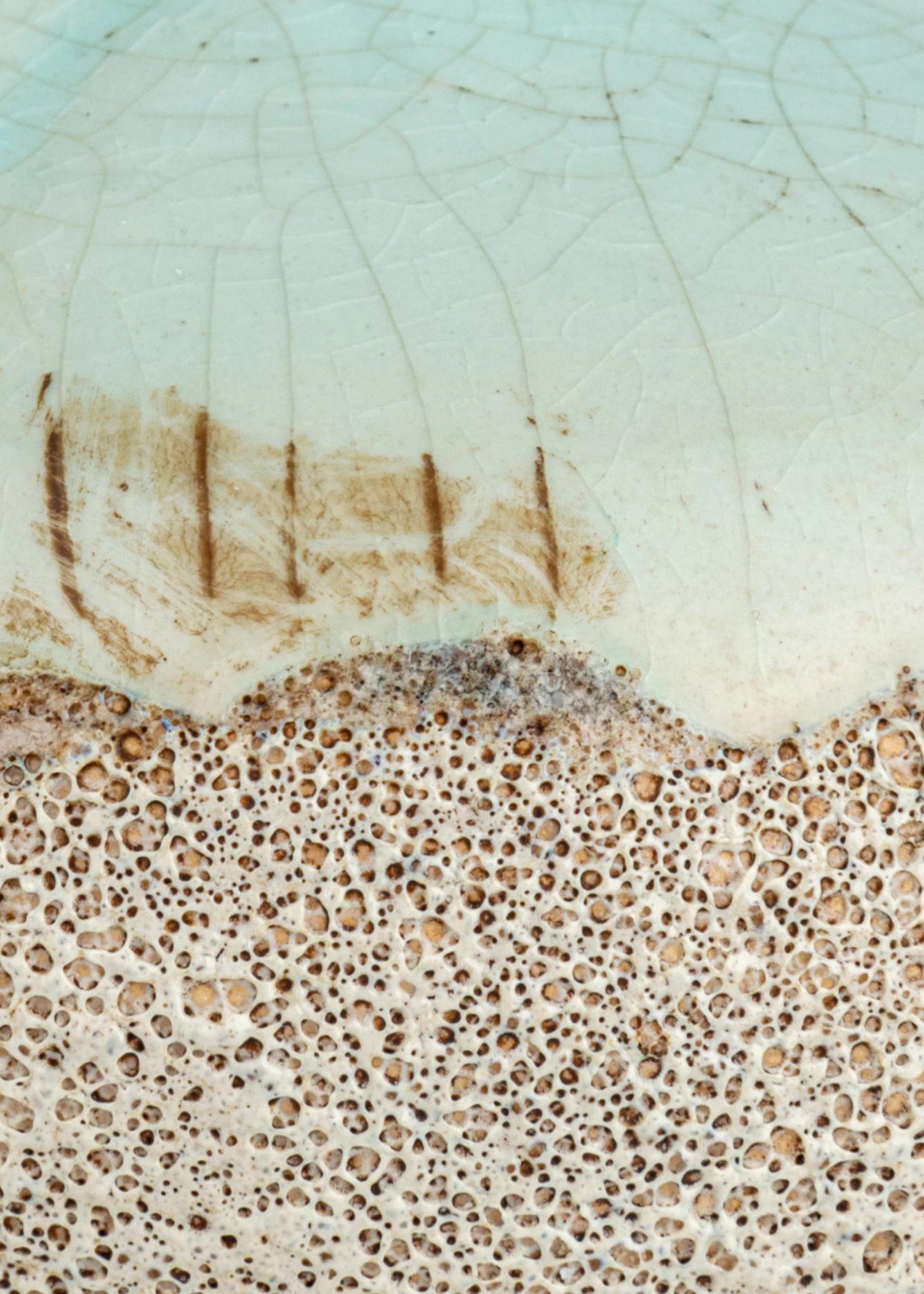 Close-up of a Distressed Terra Cotta Vase