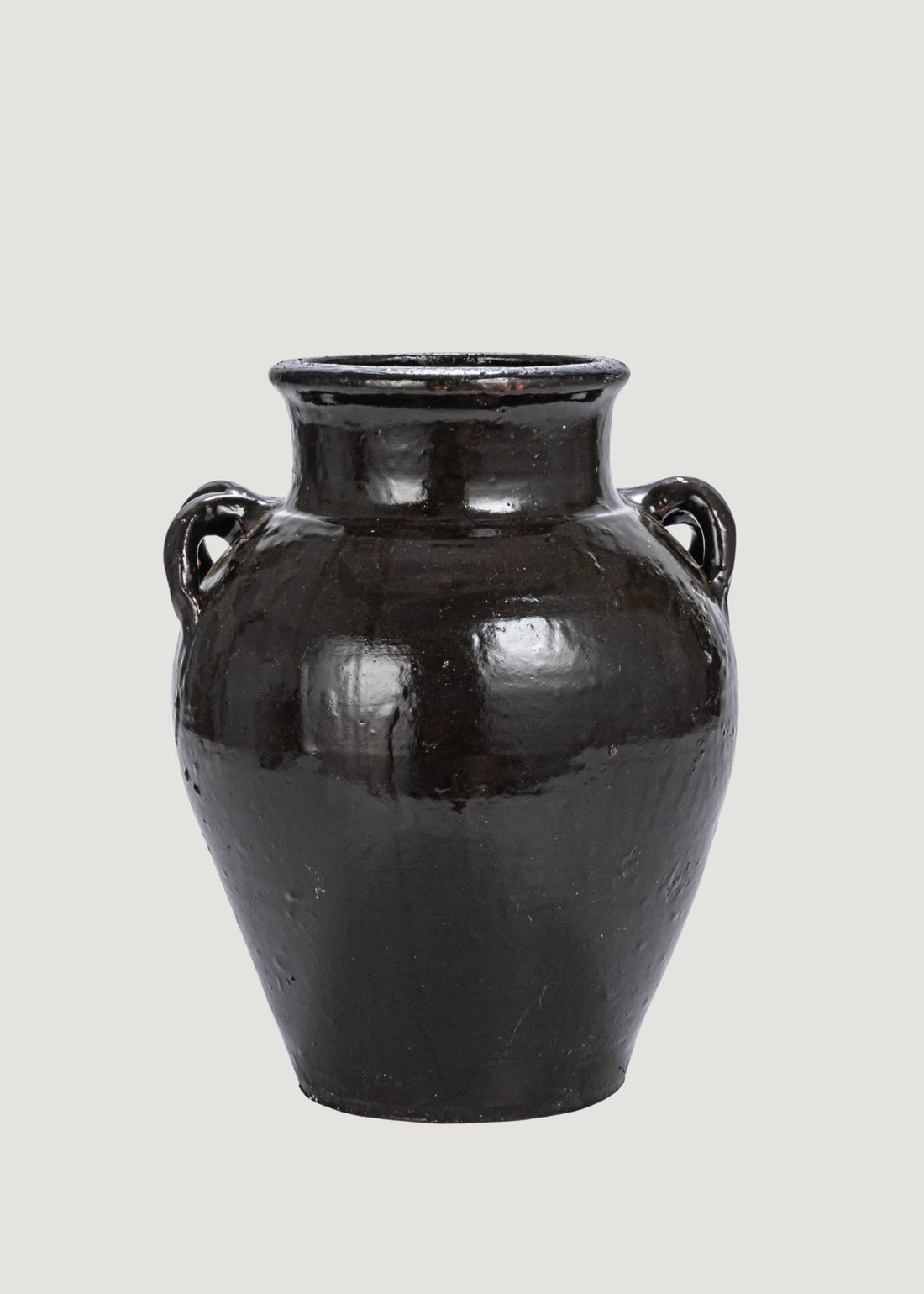 Large Distressed Clay Jar Vase