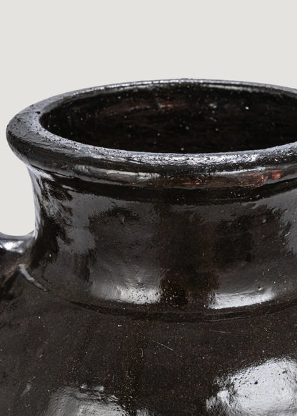 Close-up of the Distressed Clay Vase
