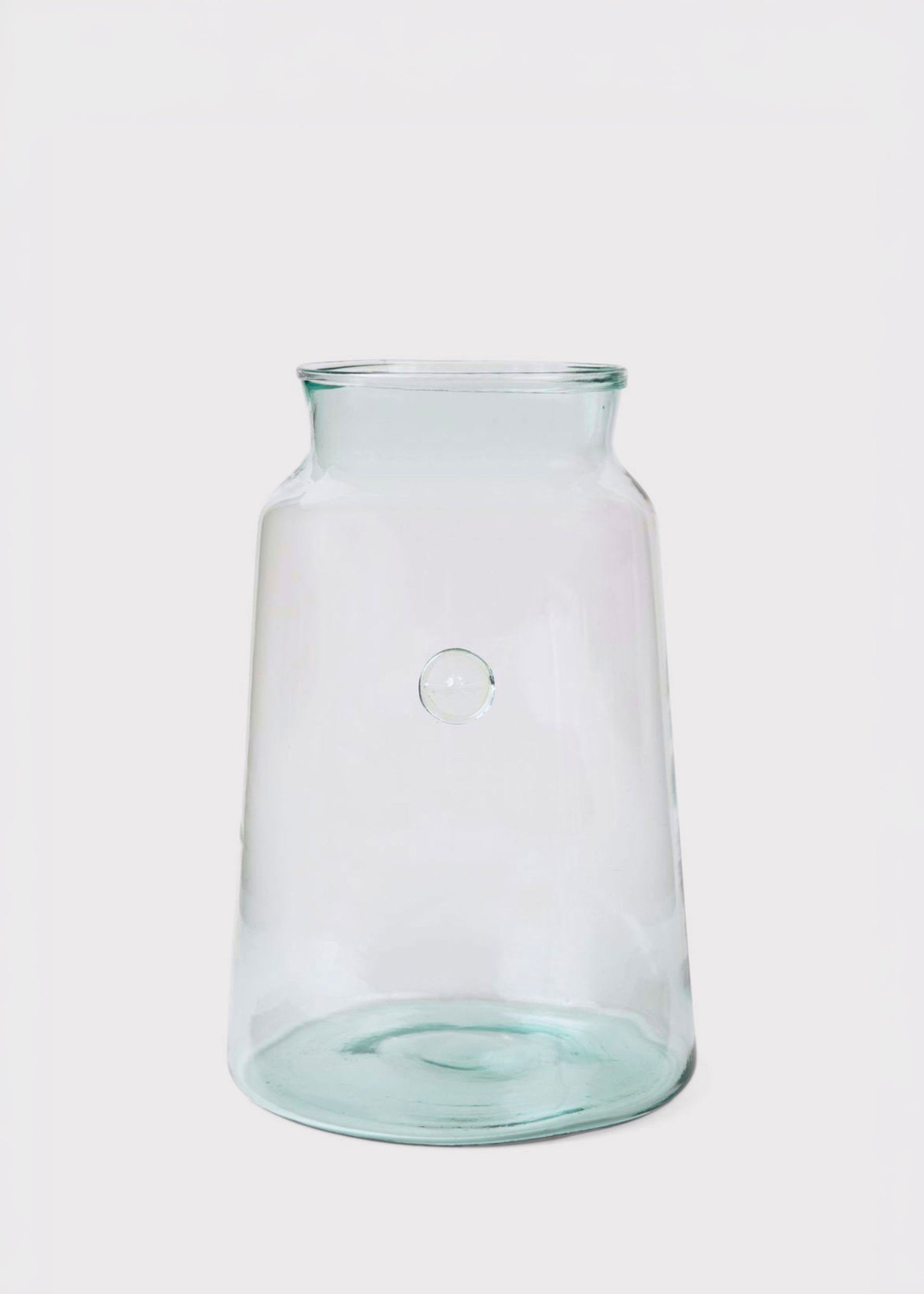 etúHOME French Mason Jar Glass Vase