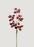 Fake Holiday Berry Pod Branch in Iced Burgundy
