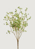 Green artificial berry cluster bush with lifelike foliage