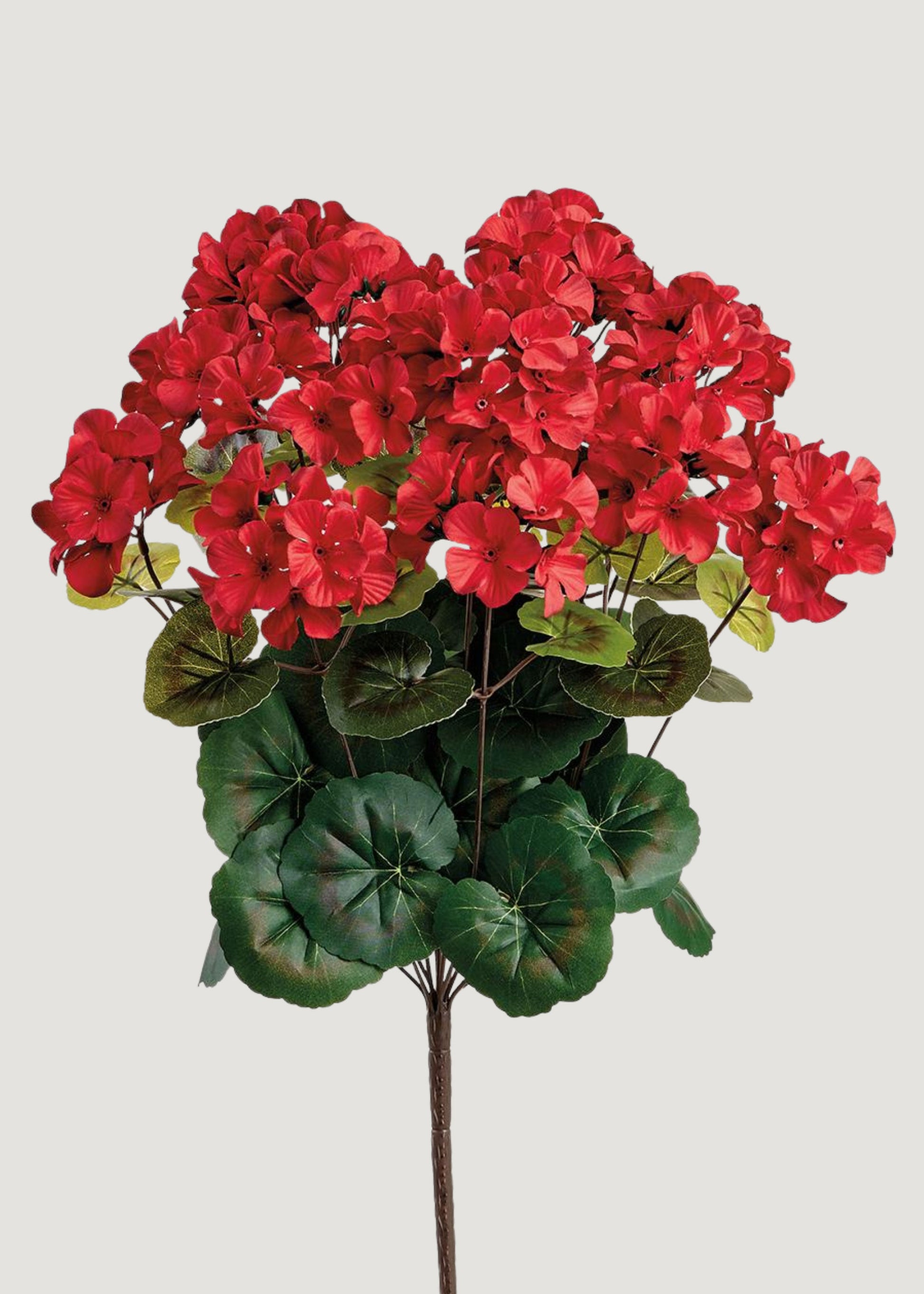 Red Artificial Geranium Bush