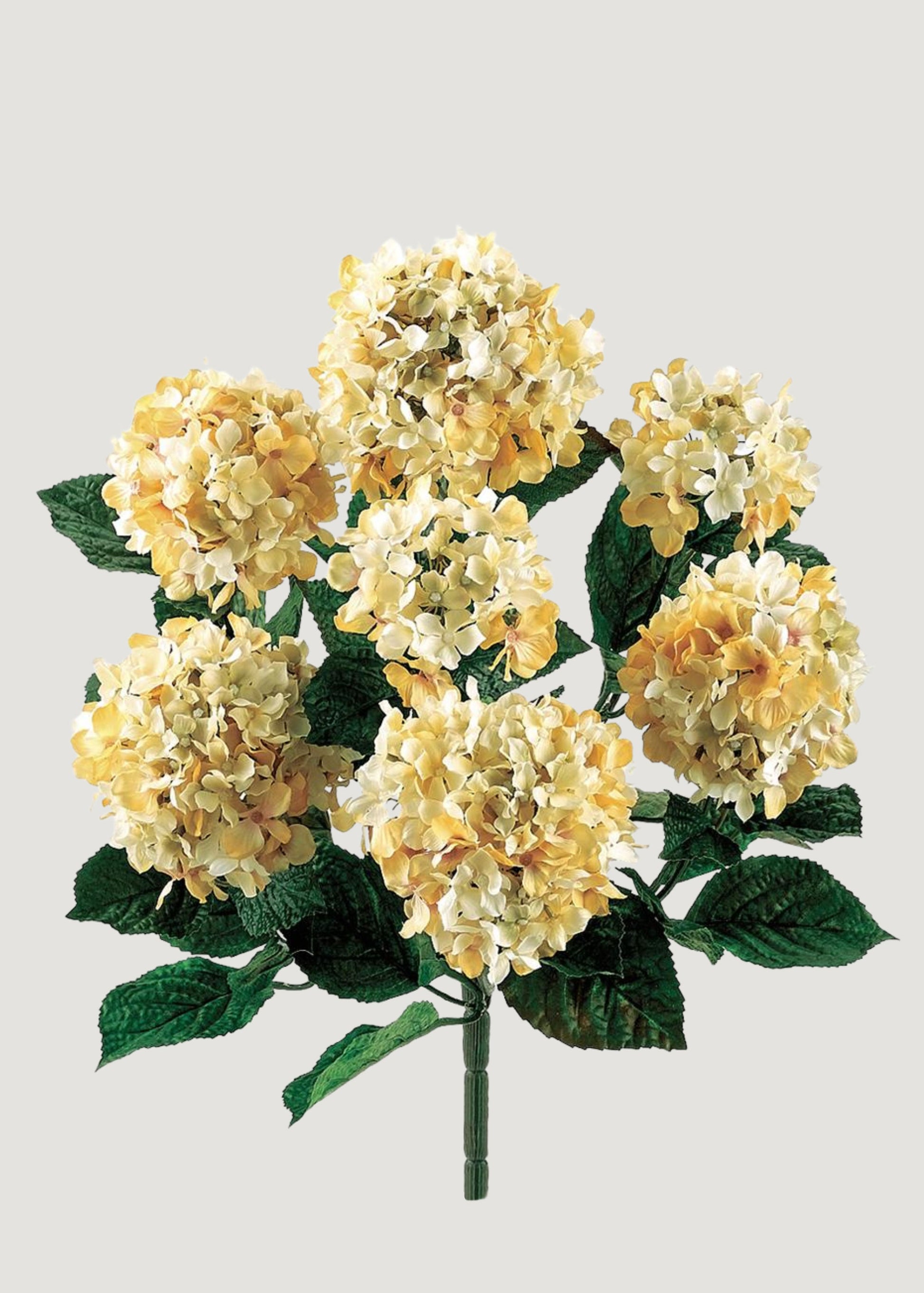 Beige and Cream Fake Hydrangea Flower Bush