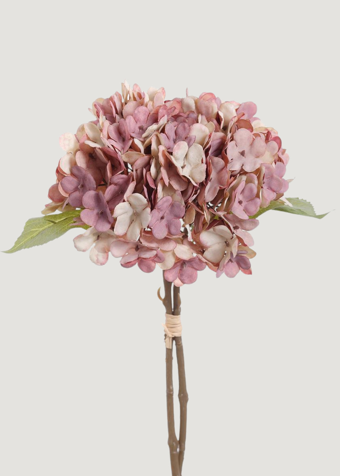 Fake Pink Hydrangea Flower Bundle 