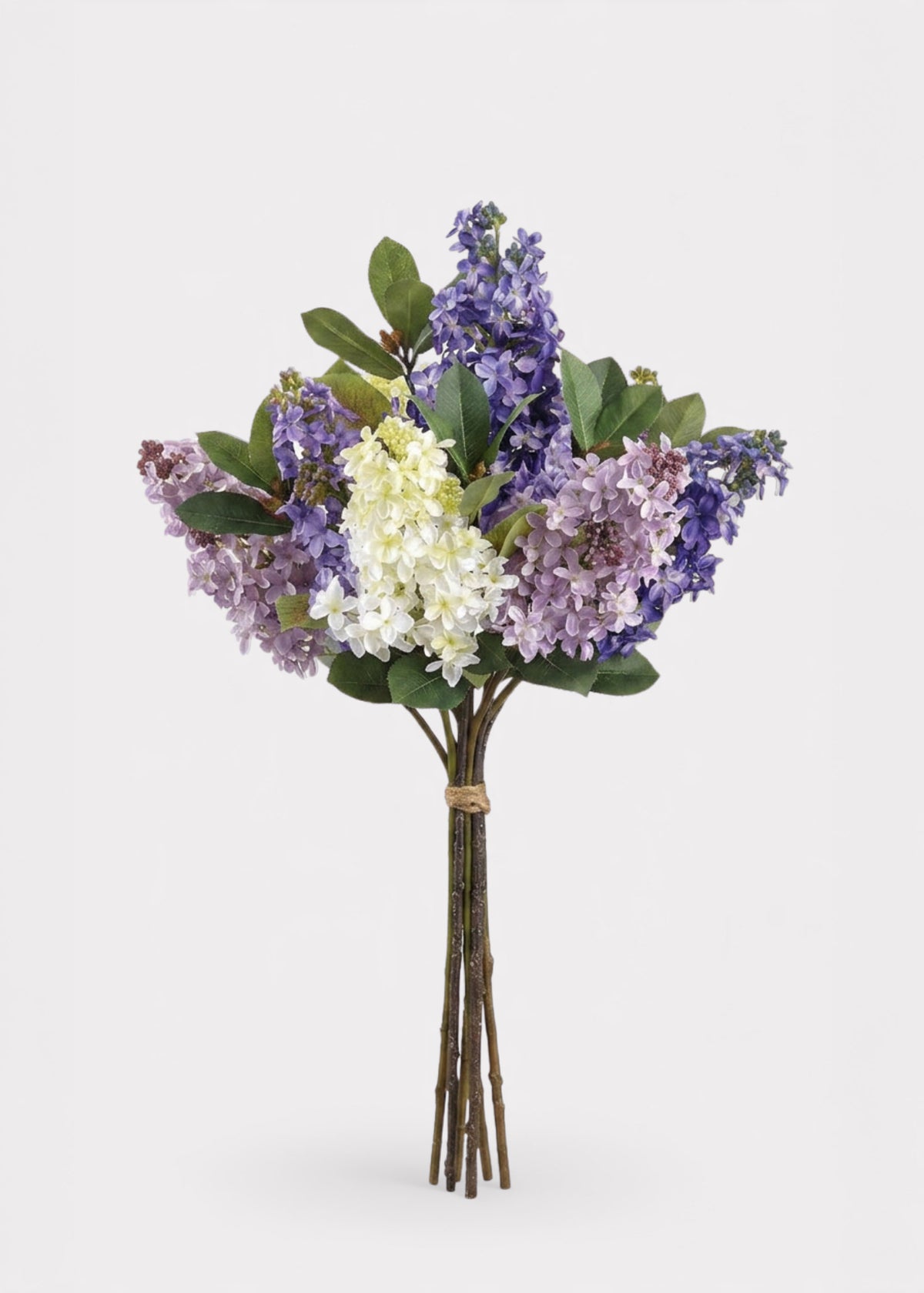 Purple and White Artificial Lilac Flower Bouquet
