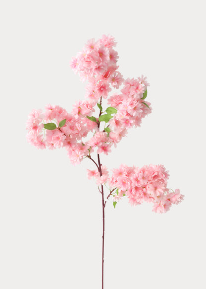 Pink Artificial Cherry Blossom Branch