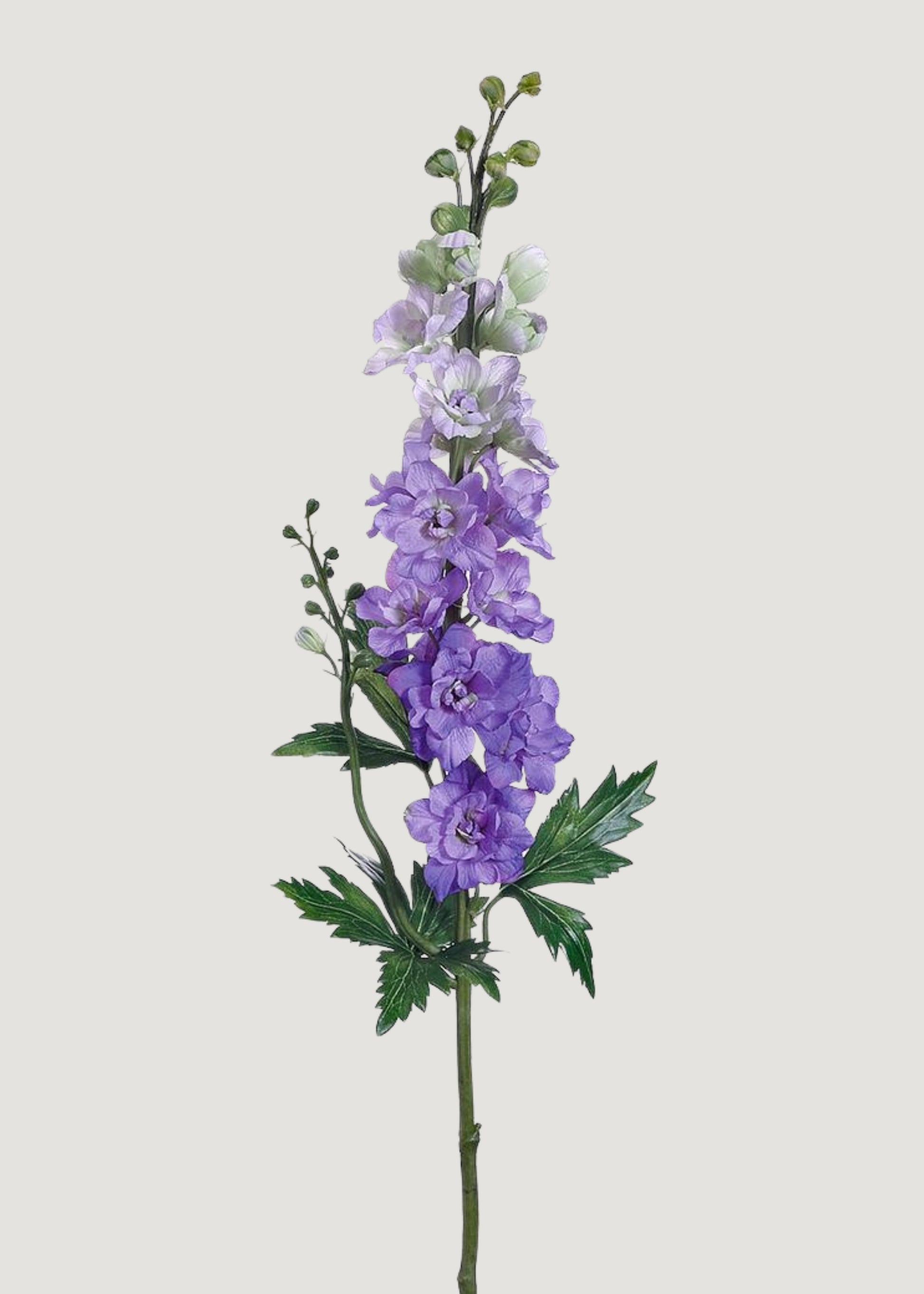 Tall Purple Fake Delphinium Stem 