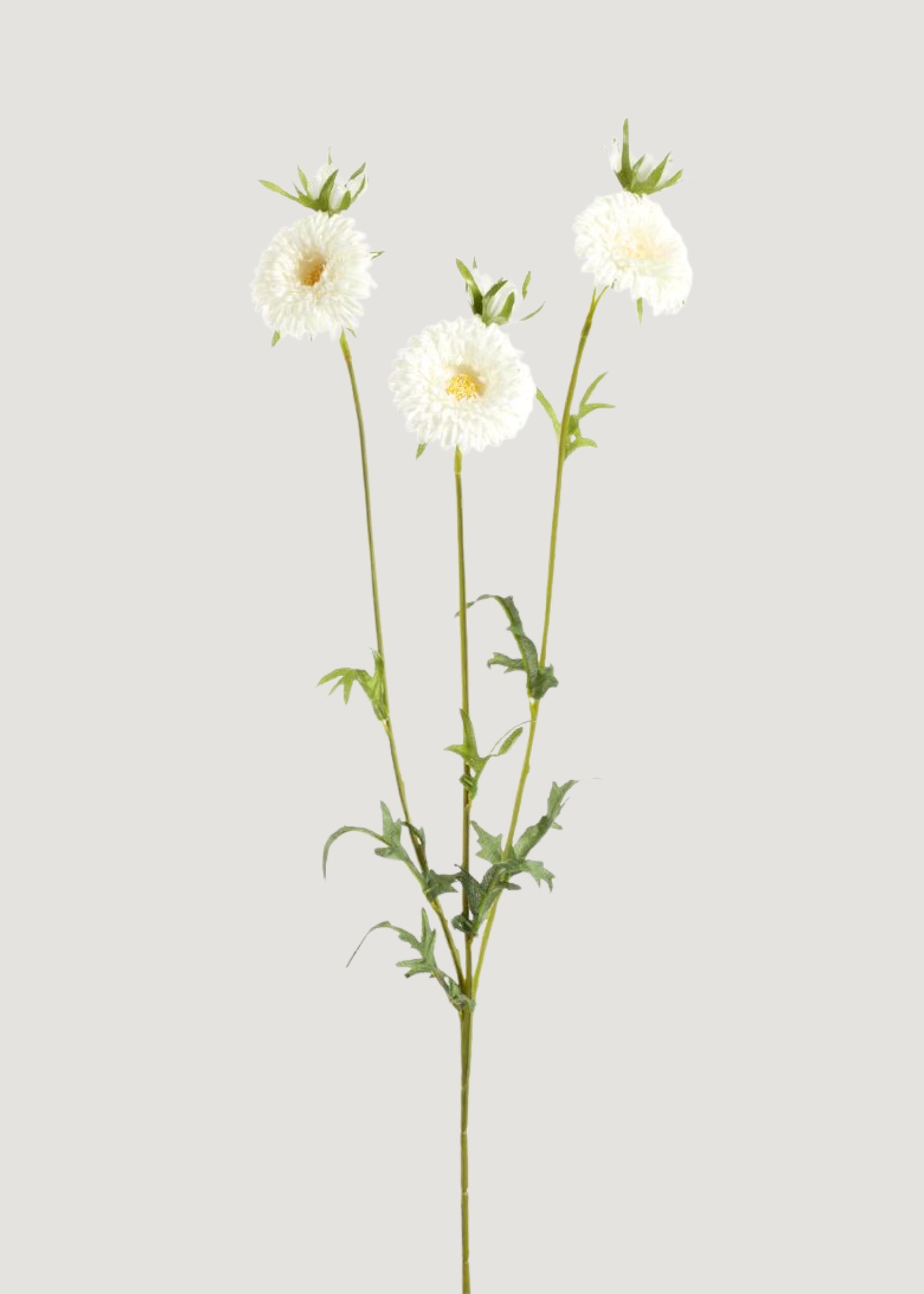 Fake Gerbera Daisy Flower Spray in White 