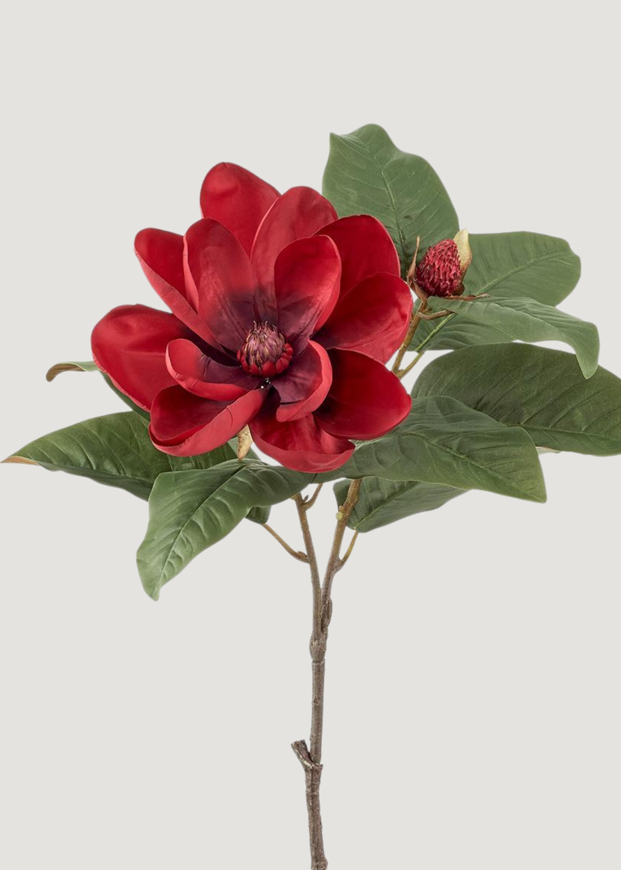 Red Burgundy Artificial Magnolia 