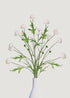 Bundle of 3 Artificial White Pom Pom Flowers