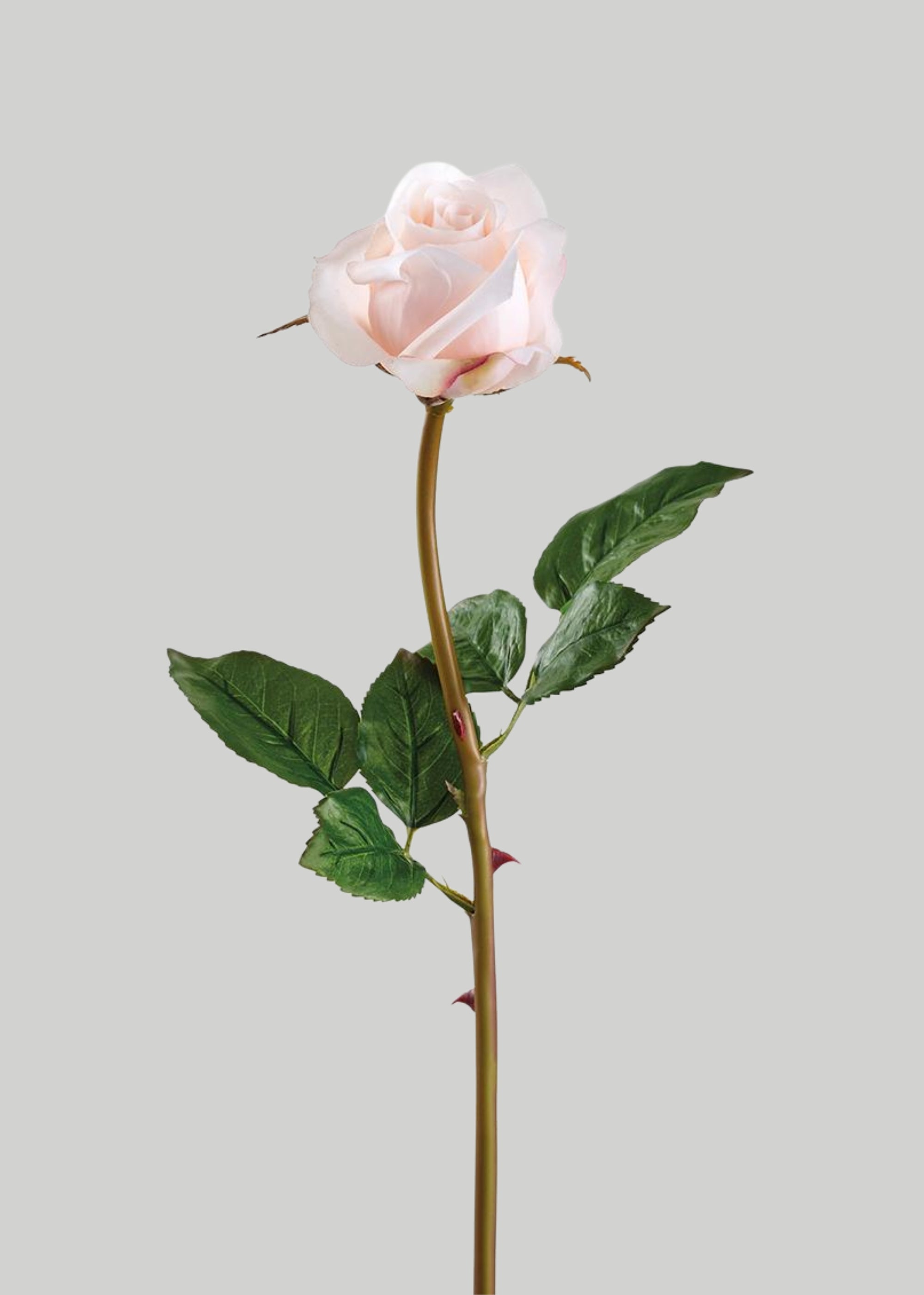 Blush Pink Real Touch Rose Bud
