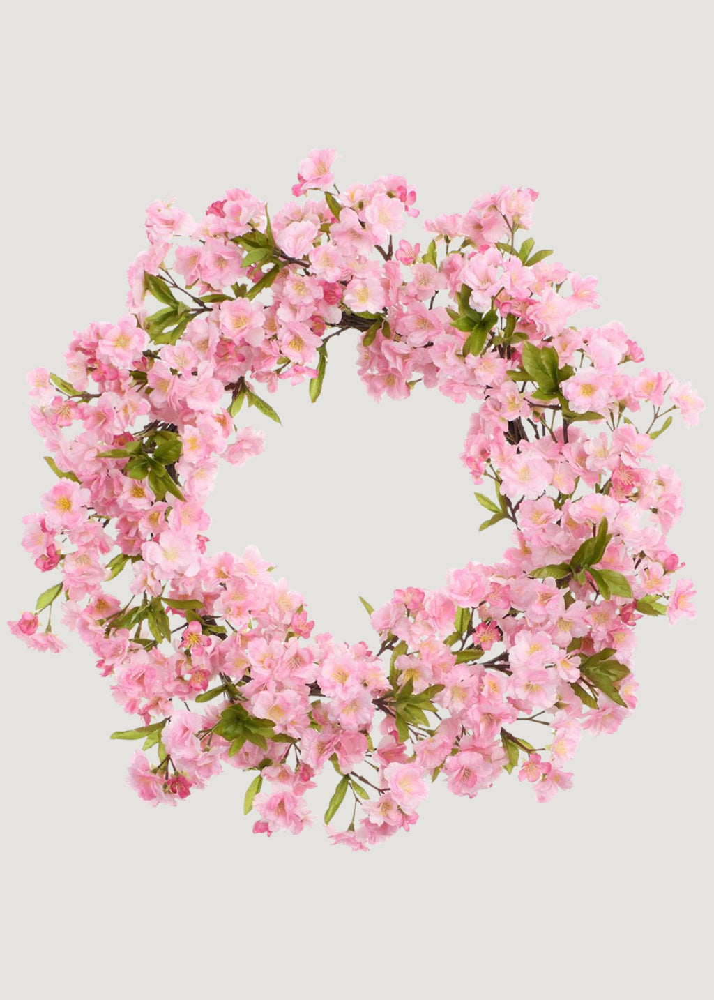Pink Artificial Cherry Blossom Wreath