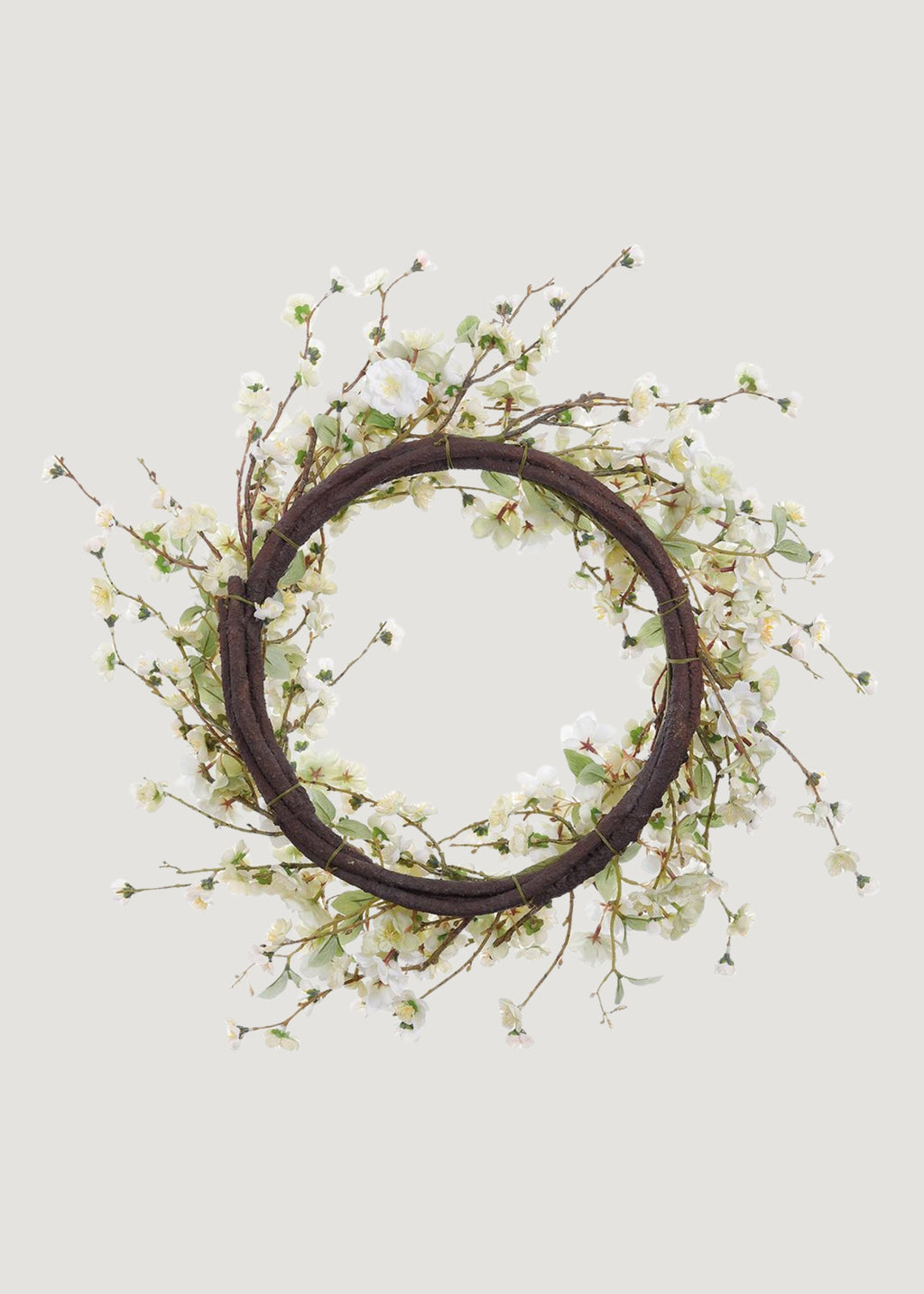 Back of Artificial Cherry Blossom Flower Wreath