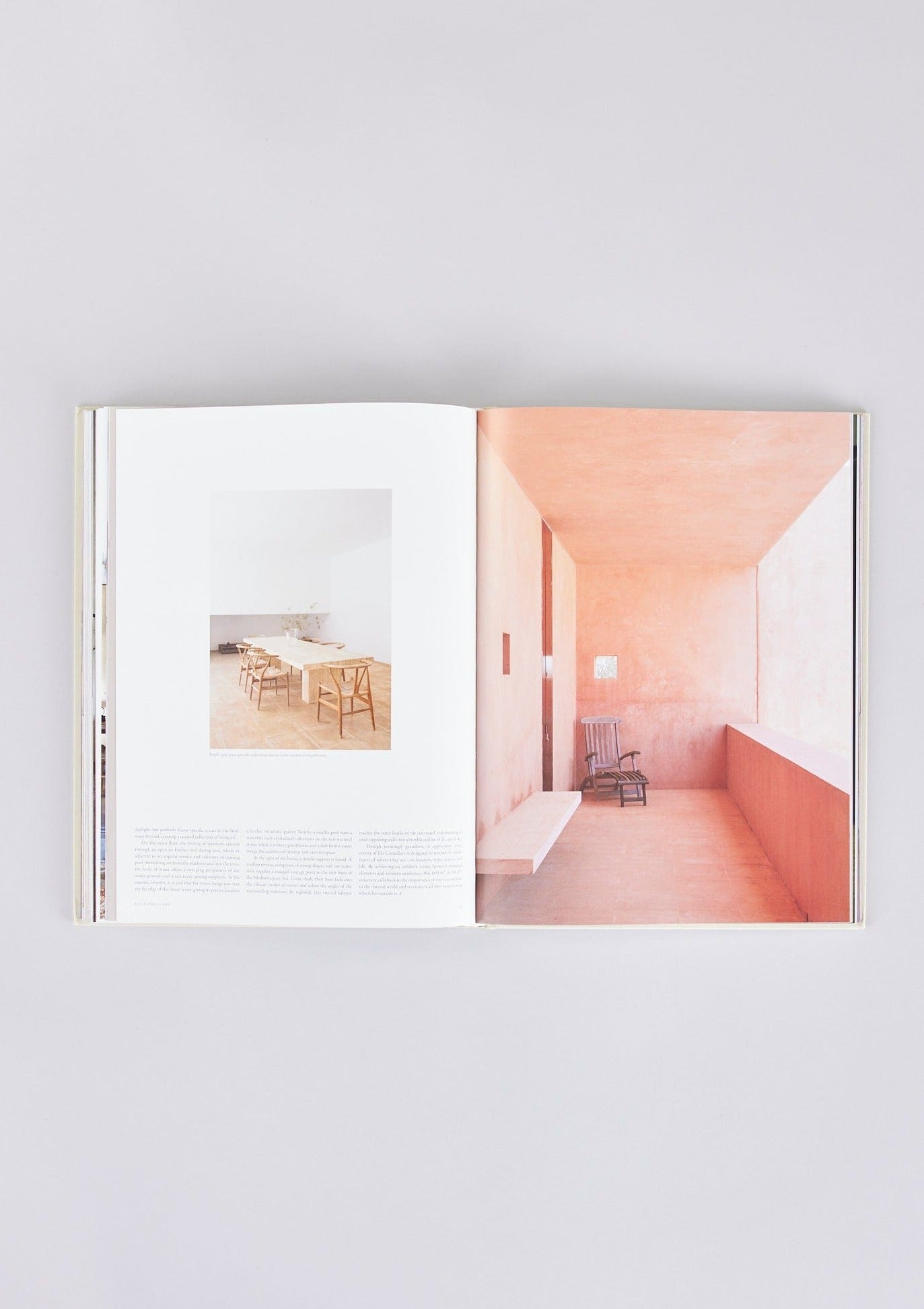 Open Page of Living In-Architecture Coffee Table Book