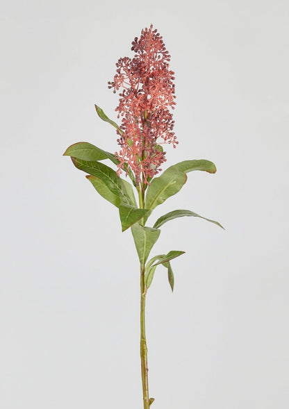 Afloral Artificial Flowers Rust Burgundy Skimmia Stem