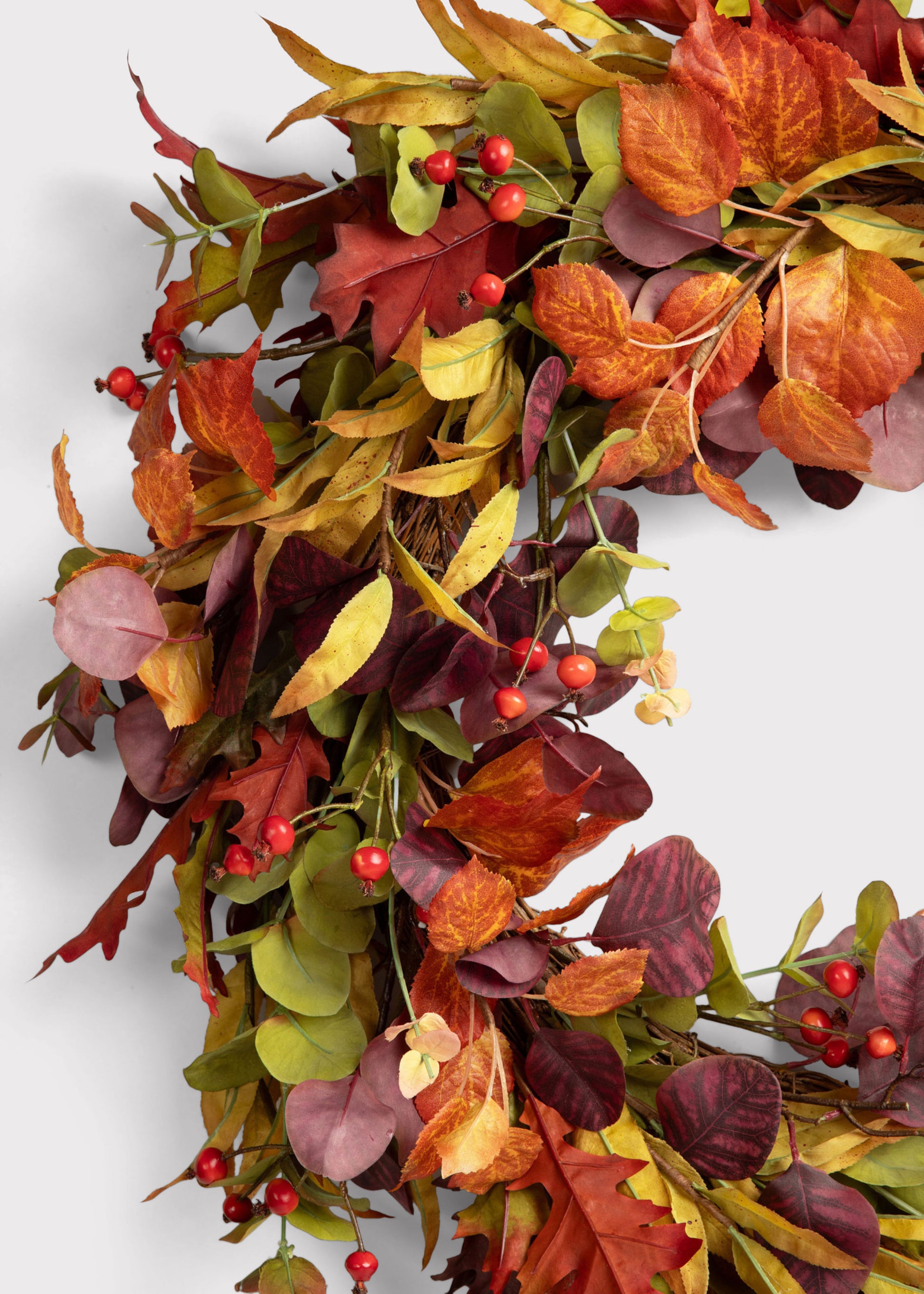 Mixed Autumn Eucalyptus Wreath