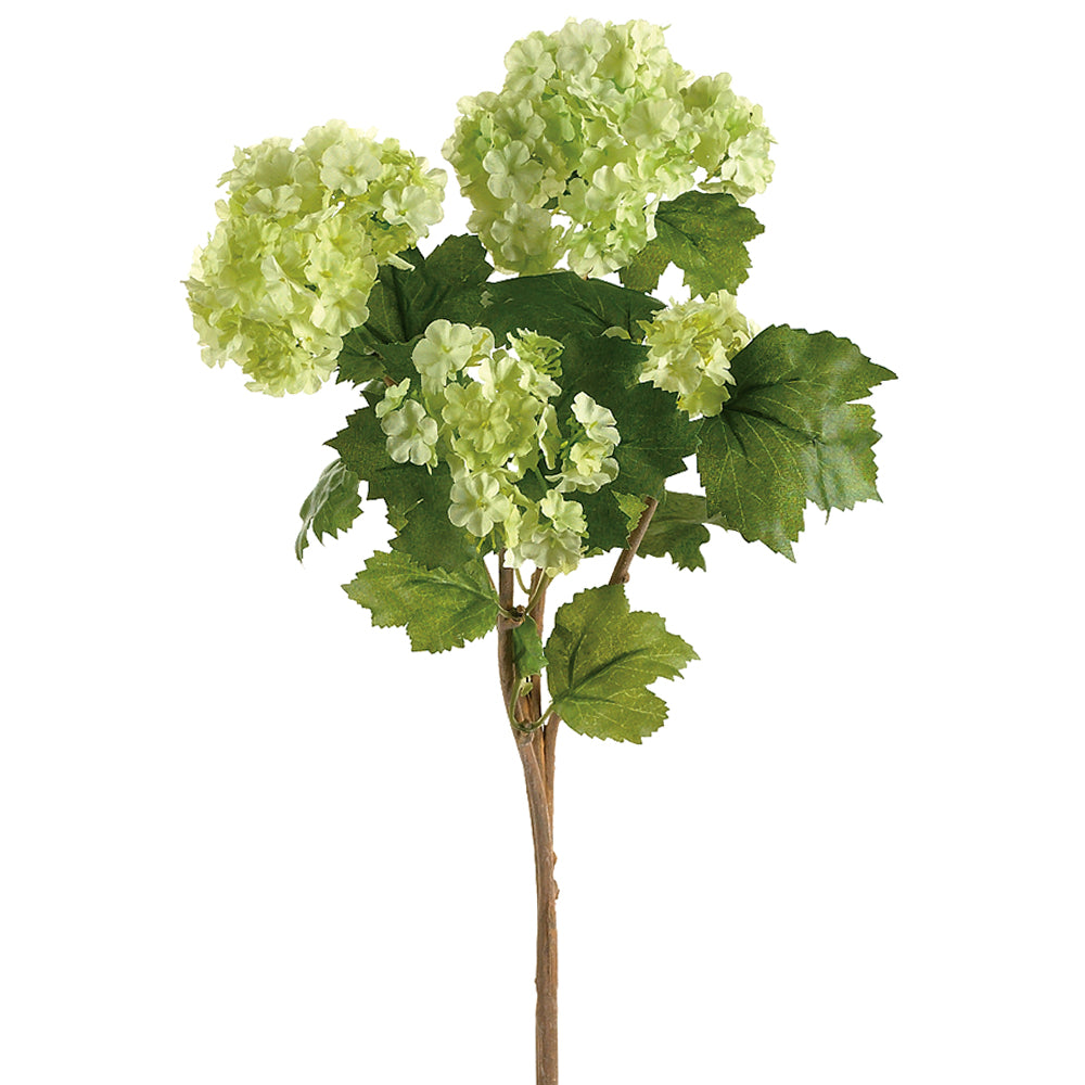 Artificial Flowers Green Snowball Hydrangea