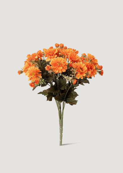 Orange Faux Mum Bush
