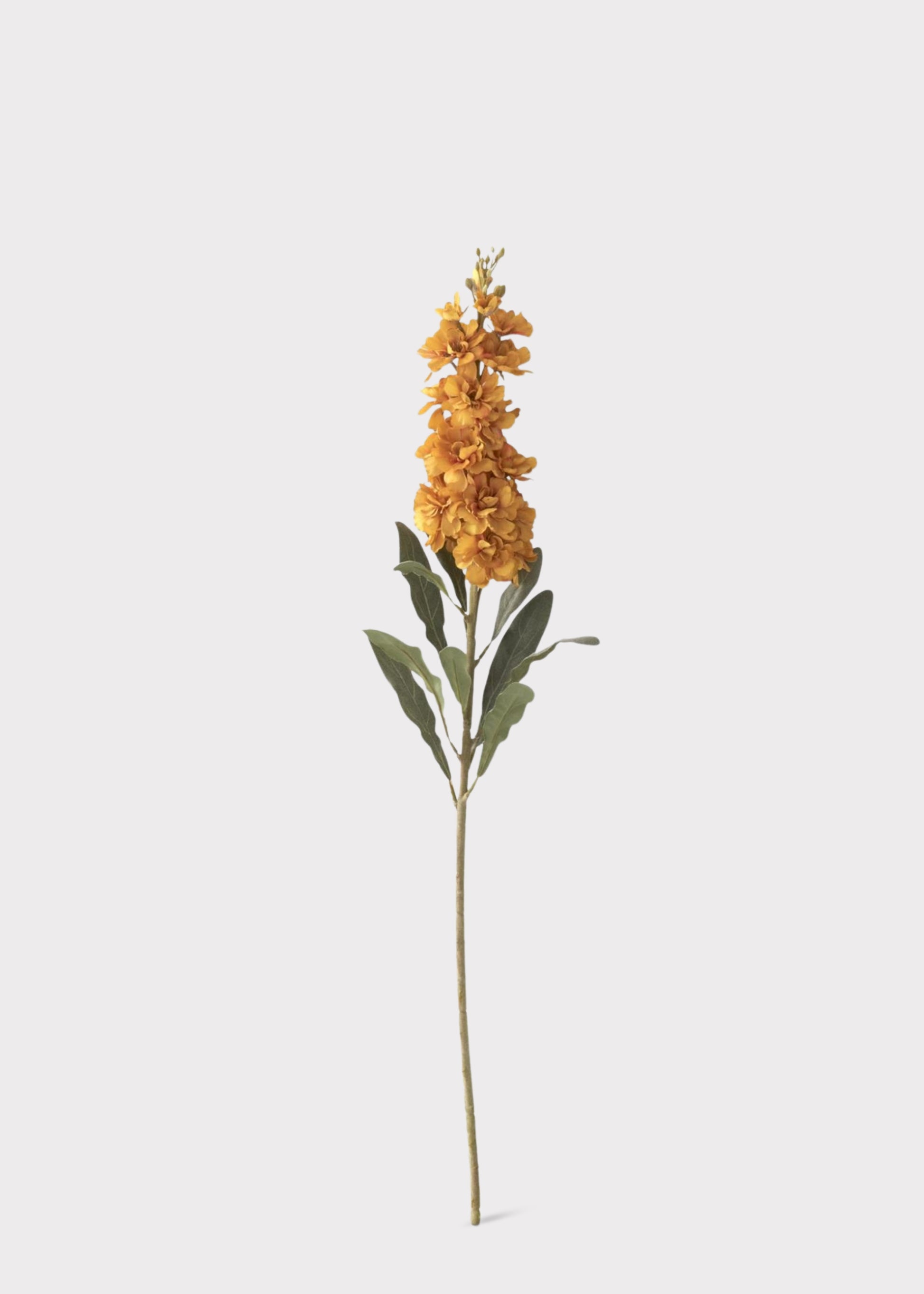 Artificial Stock Flower in Golden Yellow