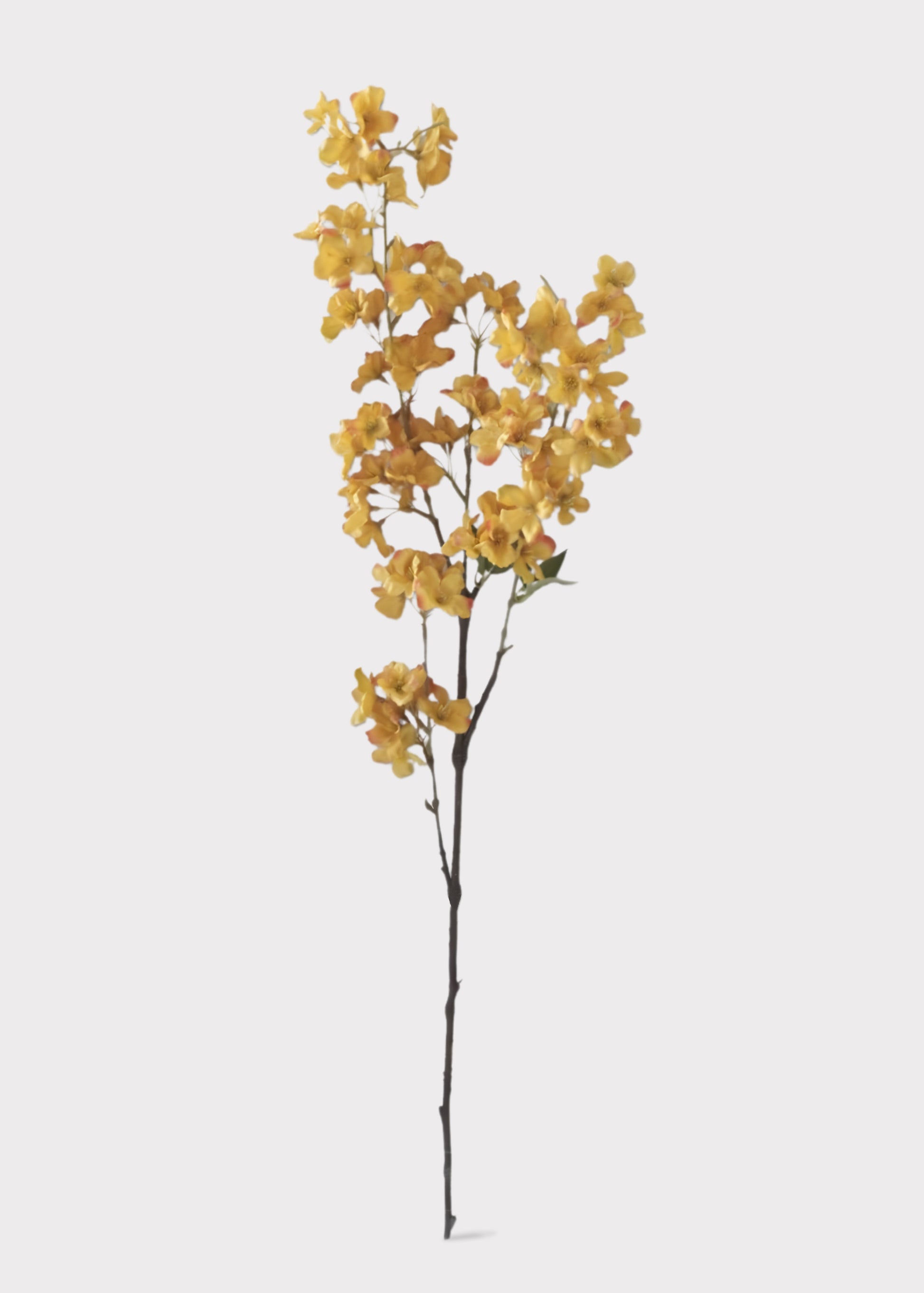 Golden Yellow Artificial Cherry Blossom Branch 