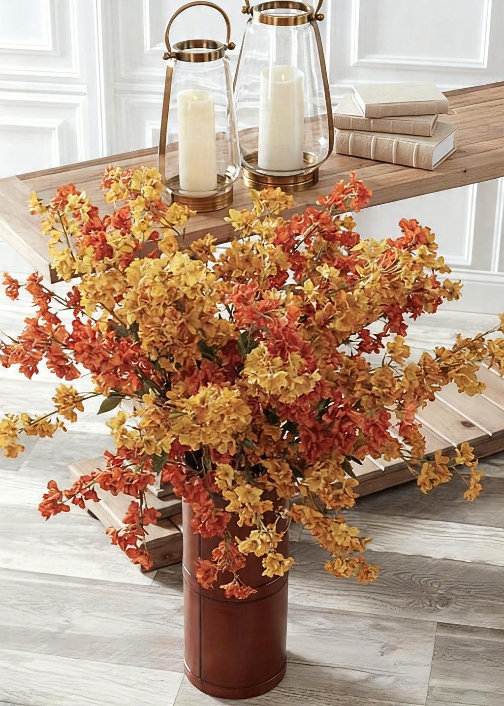 Orange and Yellow Cherry Blossoms