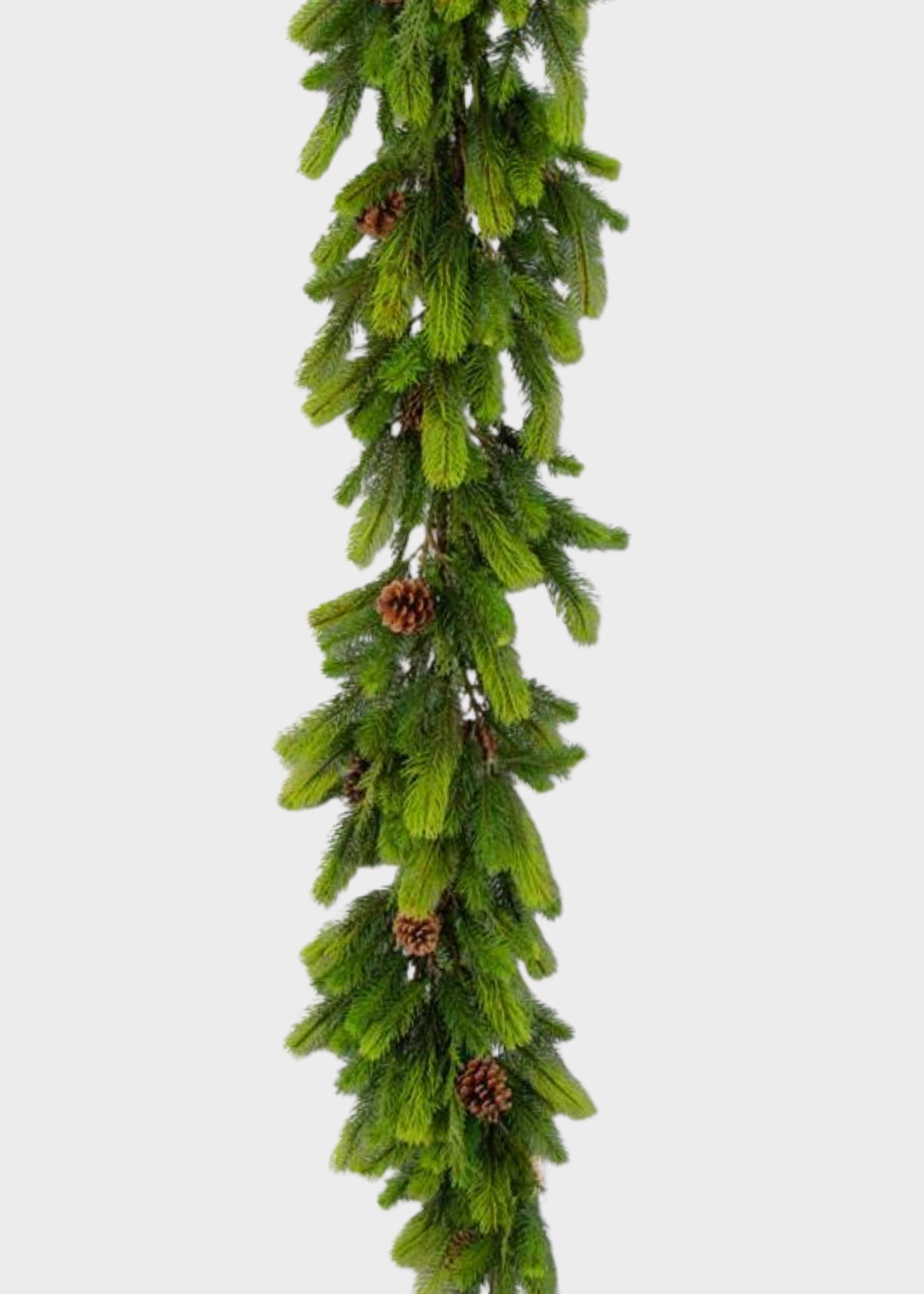Real Touch Pine Garland with Cones