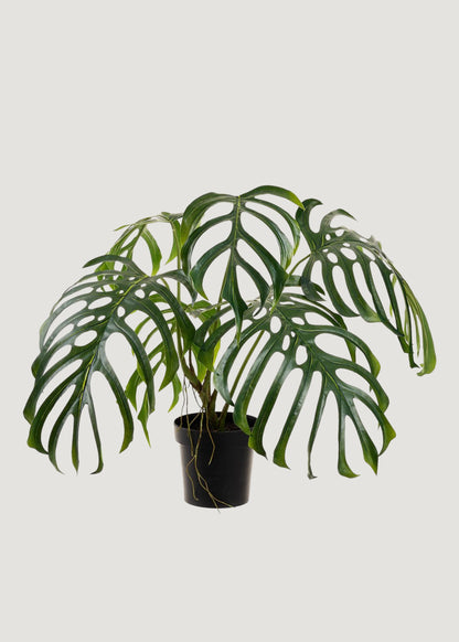 Large Fake Monstera Tropical Leaf Potted Plant