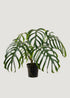 Large Fake Monstera Tropical Leaf Potted Plant