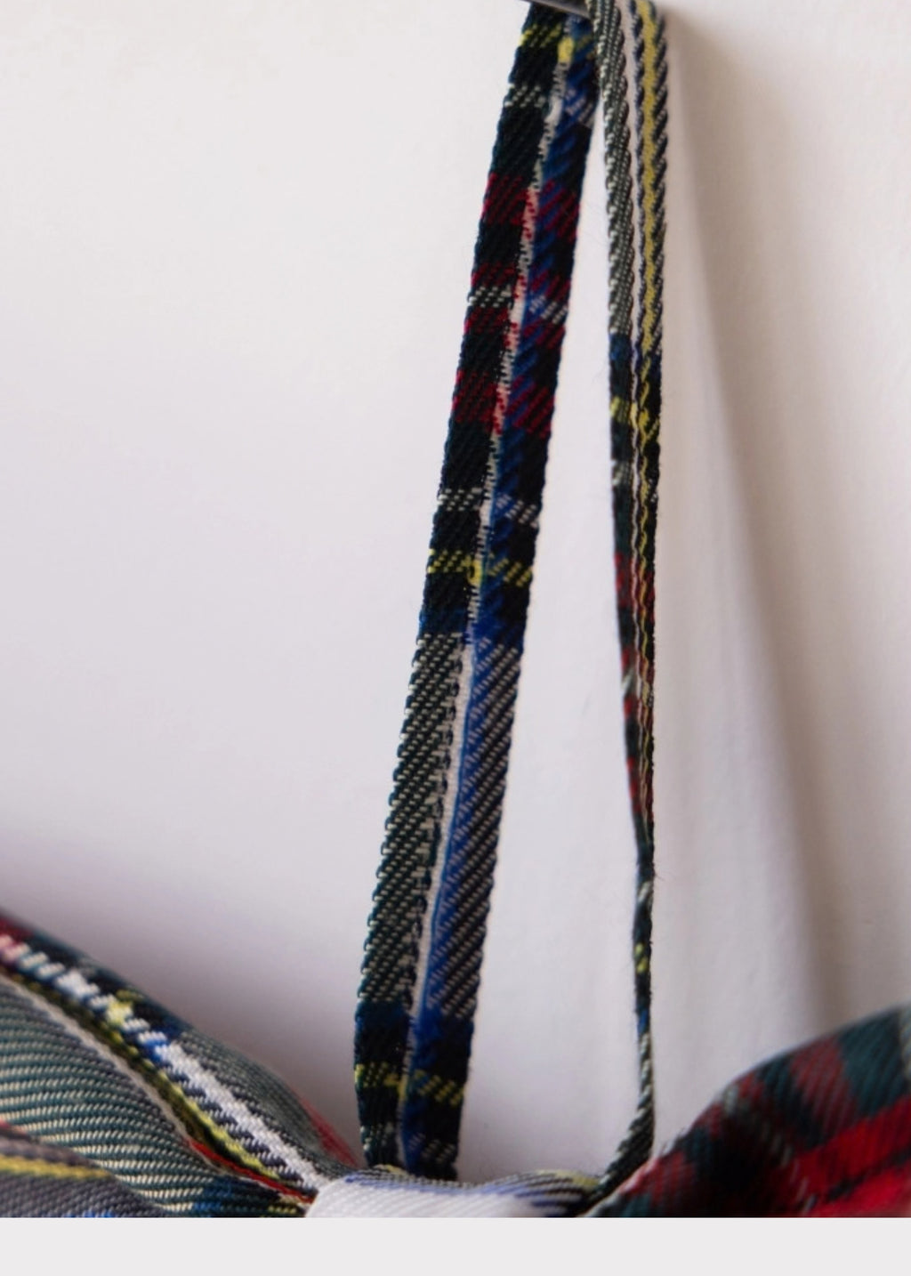 Tartan Bow Ornament Ribbon Hanger