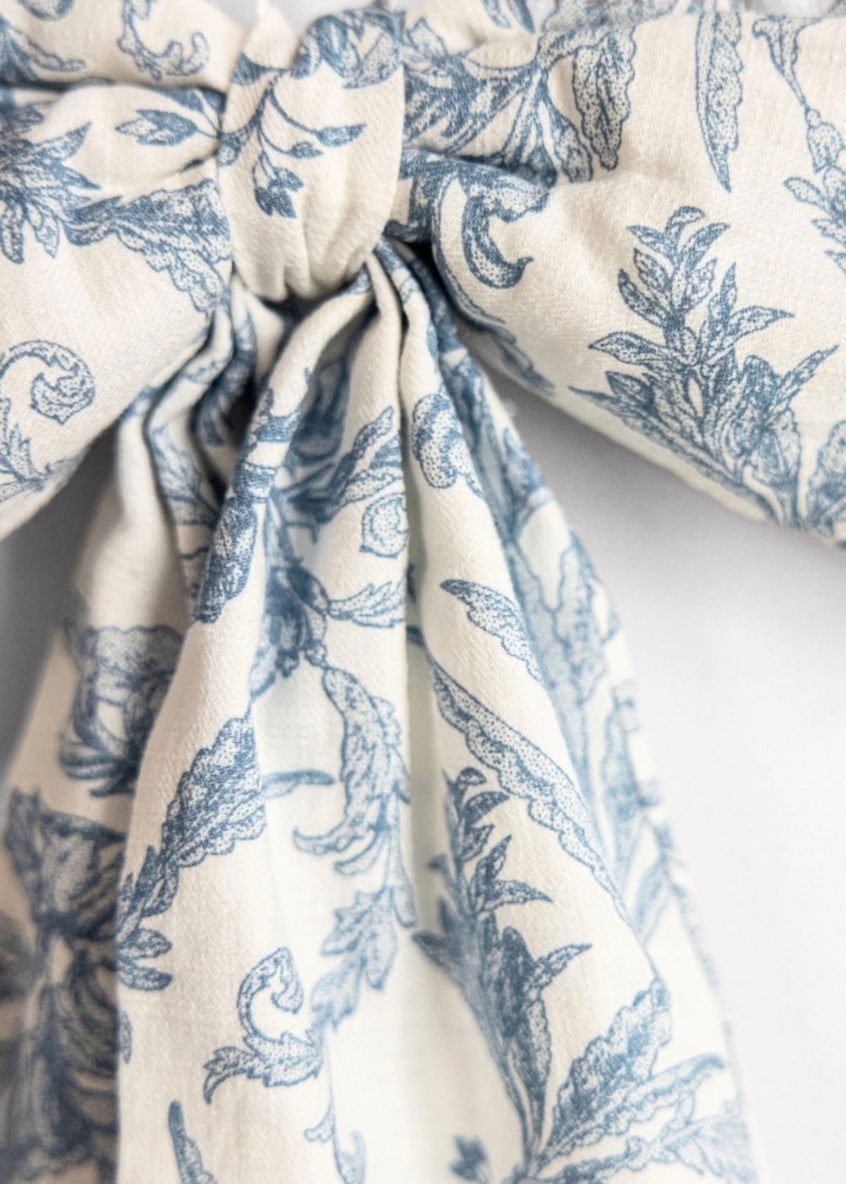 Soft Blue Holiday Bow Decoration 