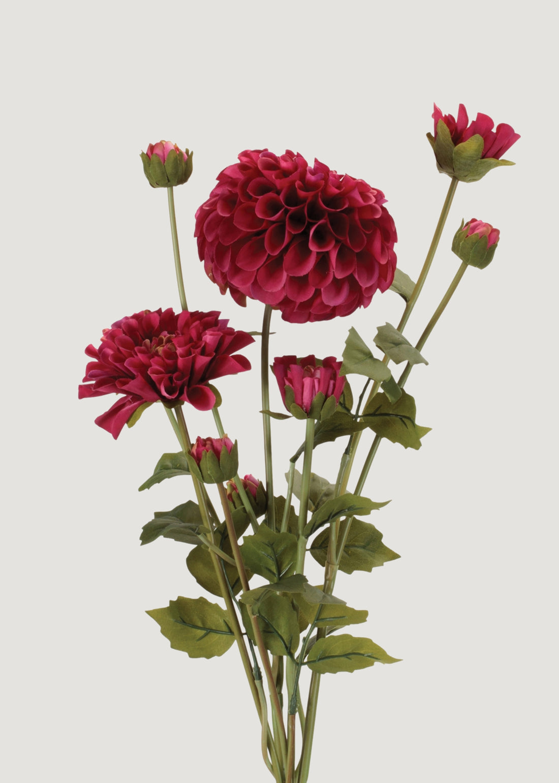 Faux Zinnias in Fuchsia 