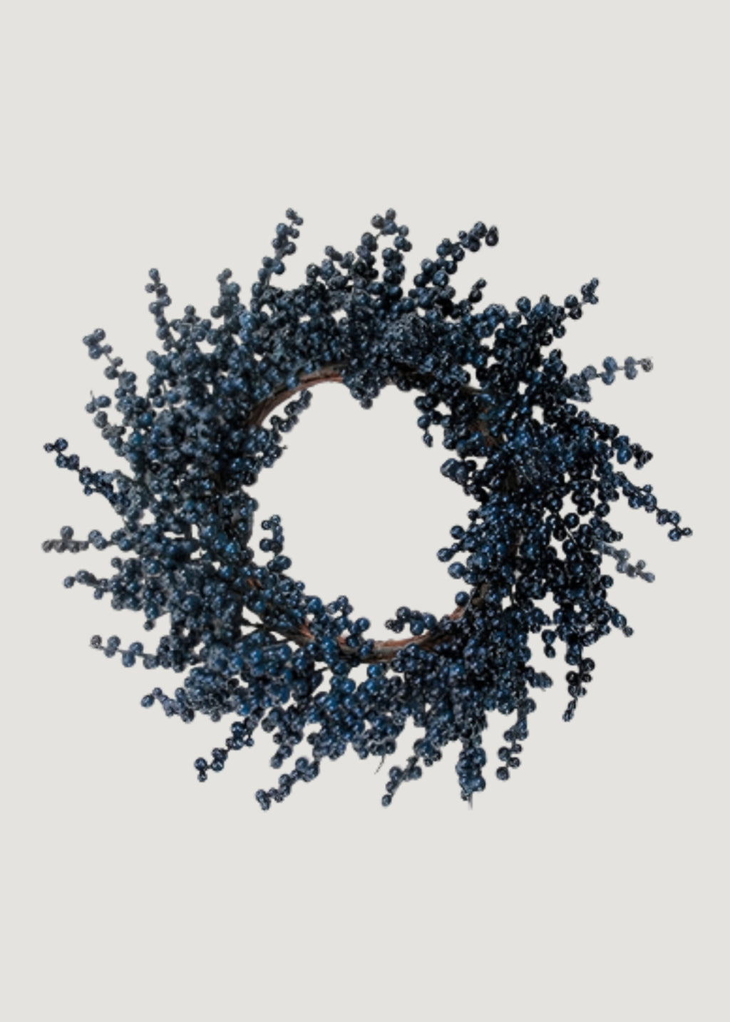 Artificial Holiday Berry Wreath in Blue