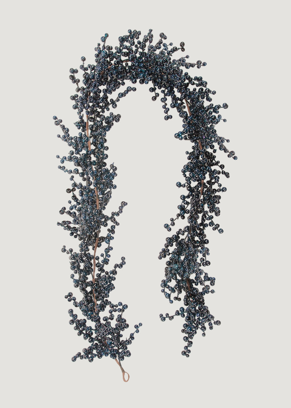 Burst of Blue Holiday Berry Garland - 72"