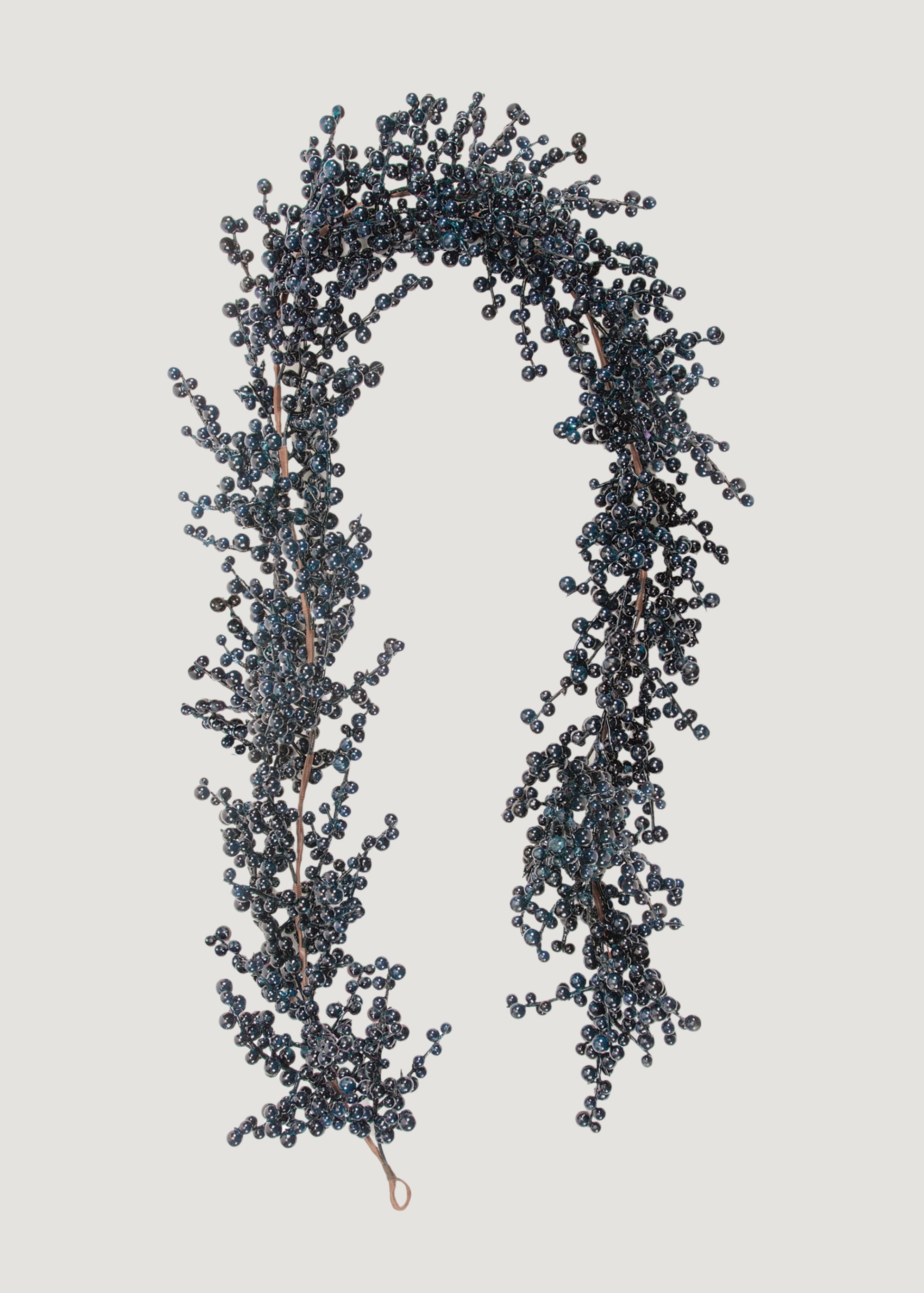 Burst of Blue Holiday Berry Garland - 72"