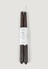 Pack of 2 Beeswax Taper Candles in Chestnut