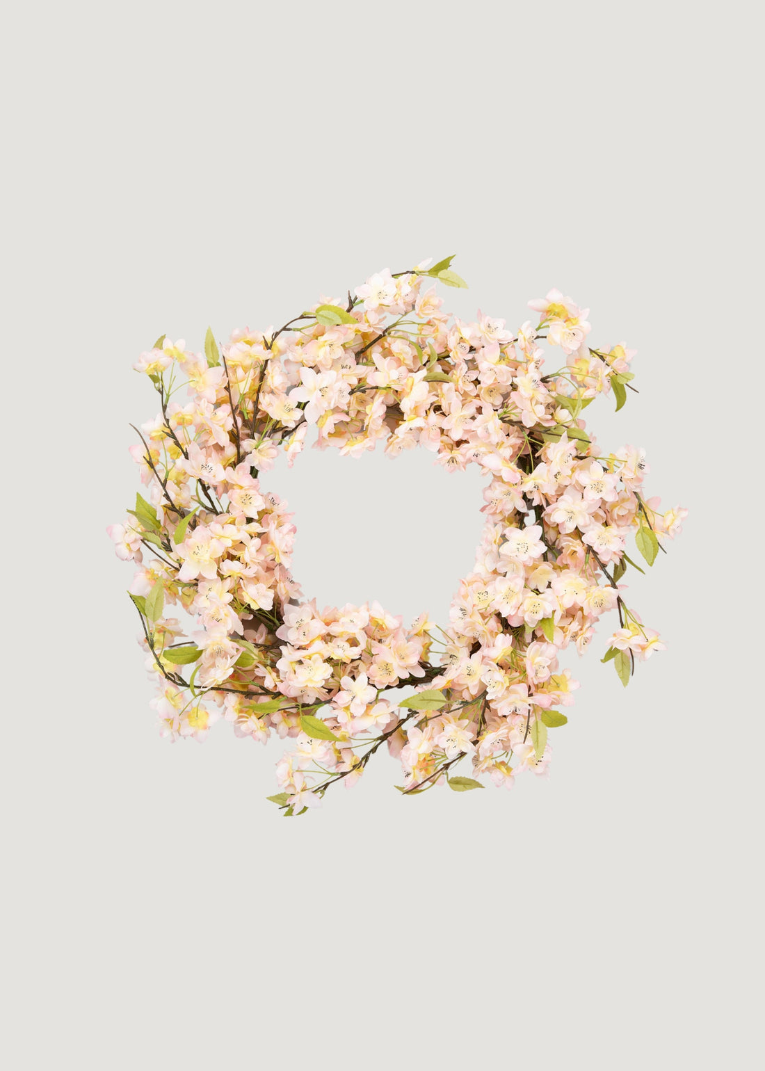 Pink Cherry Blossom Flower Wreath