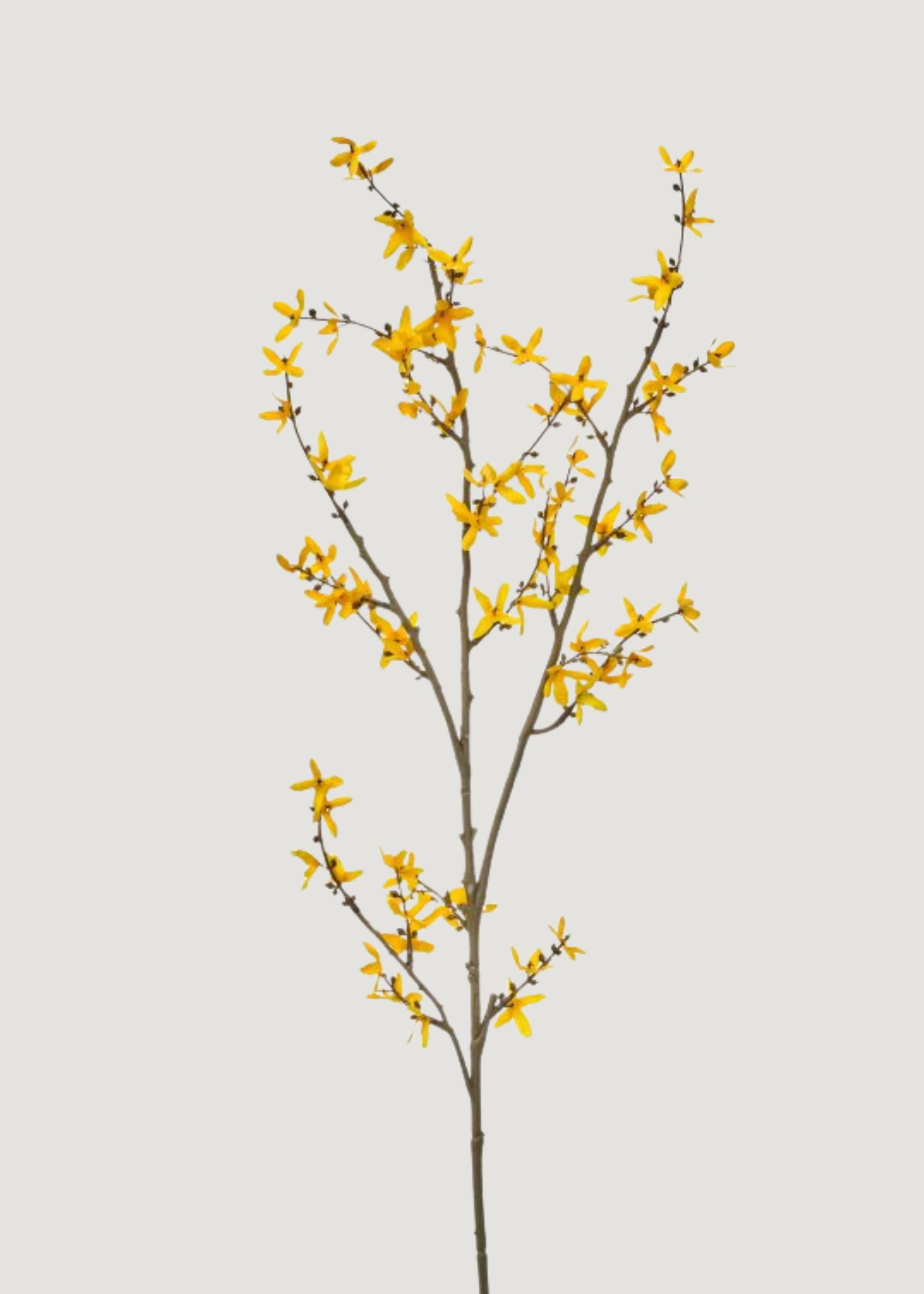 Fake Forsythia Branch in Yellow
