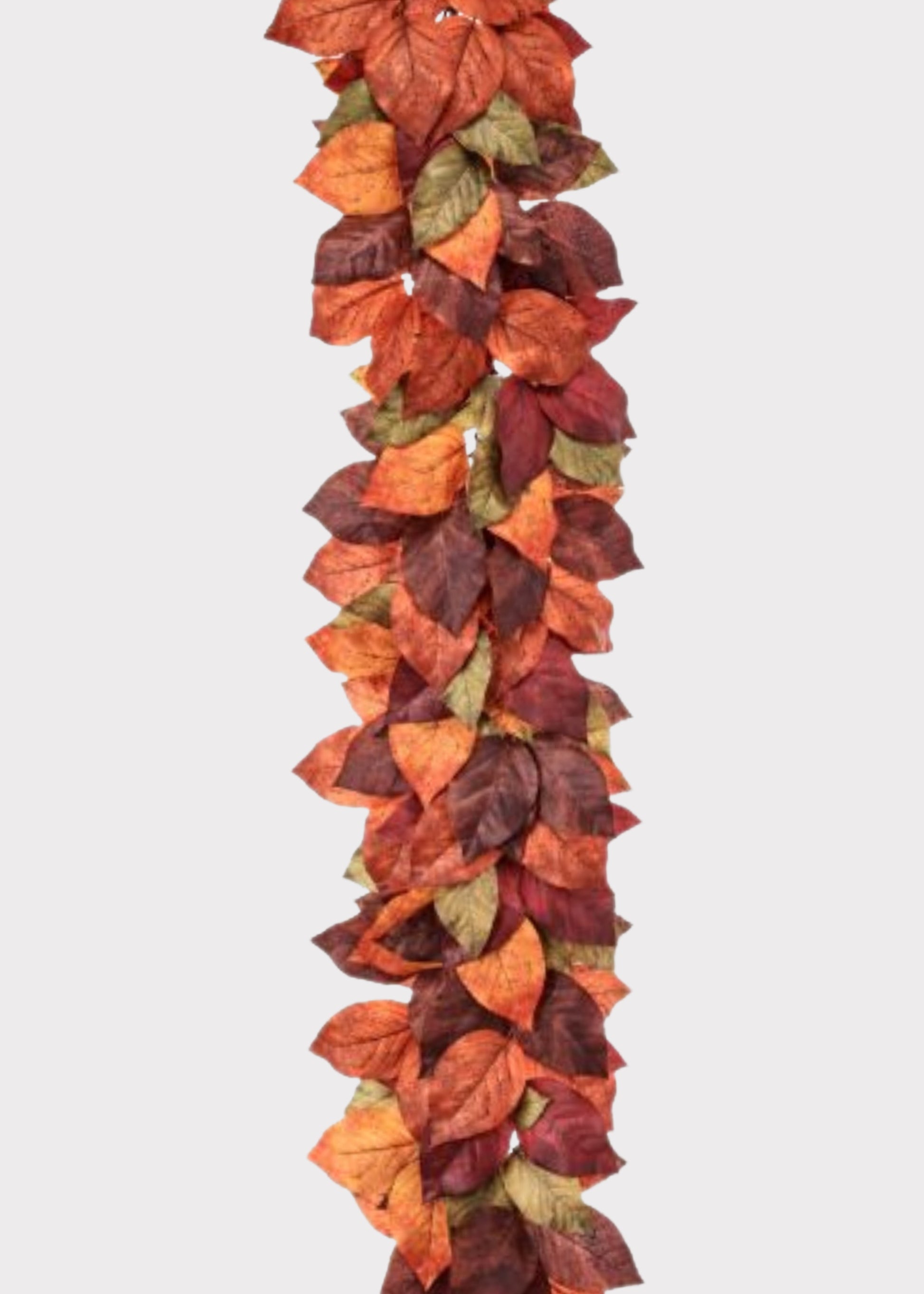 Artificial Salal Leaf Garland in Mixed Fall Hues 