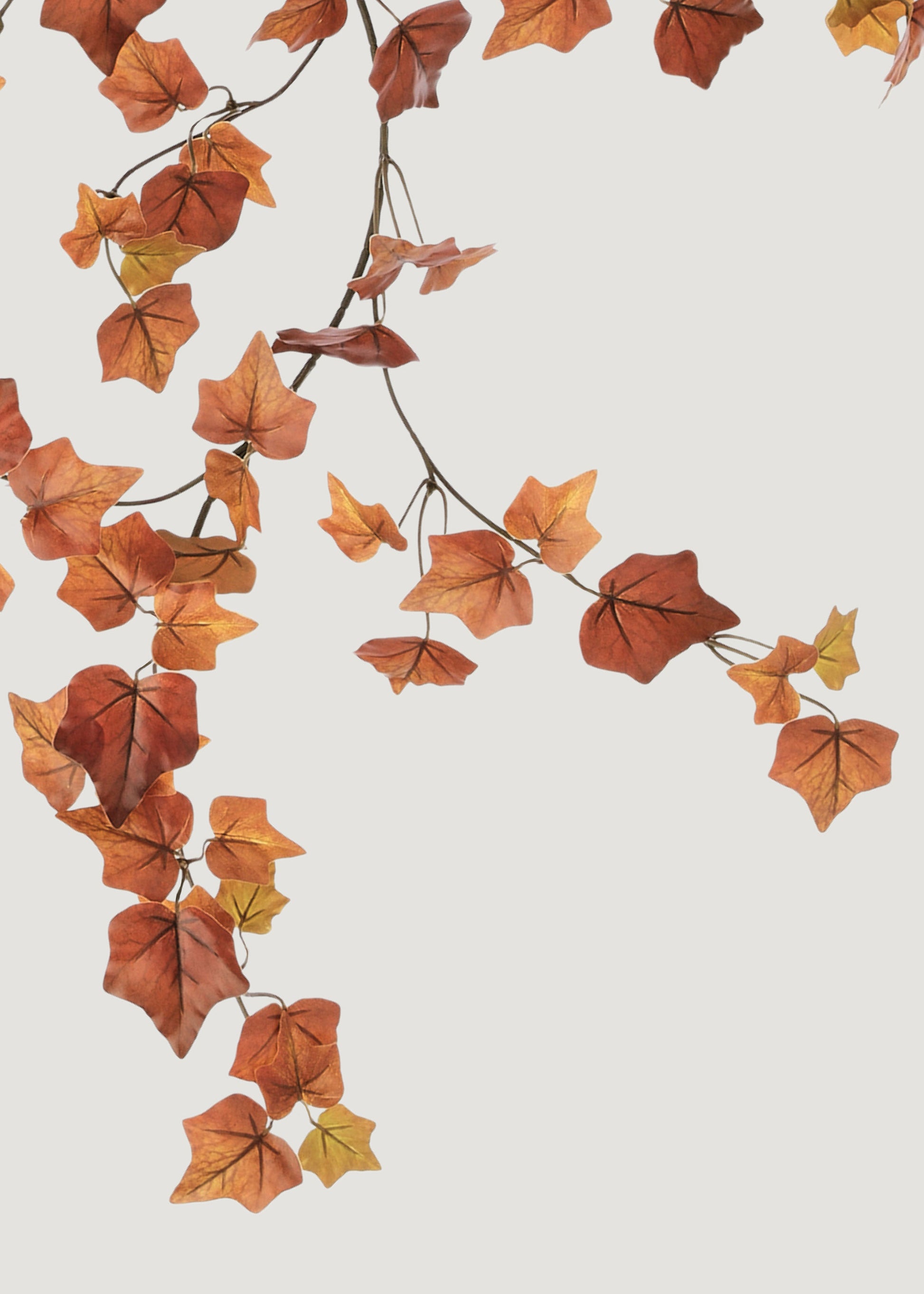 Autumn hued faux ivy garland