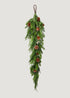 Norfolk Pine and Juniper Garland with Cones