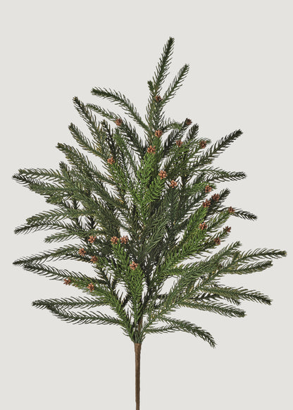 Natural Touch Hemlock Winter Branch with Mini Pine Cones 