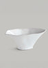 Handmade Ceramic Oval Vase in White