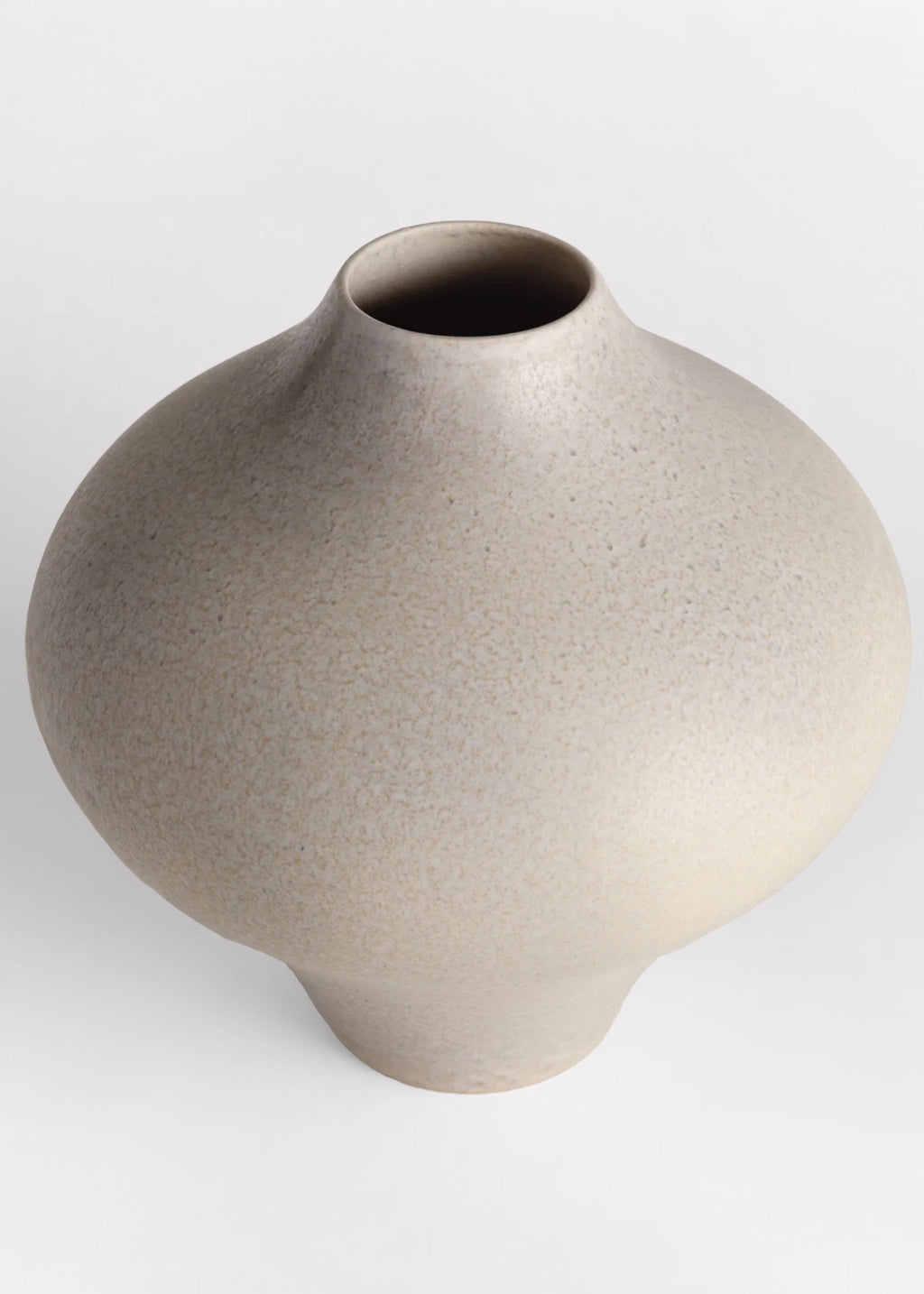 Handmade Ceramic Vase in Grey Matte Glaze